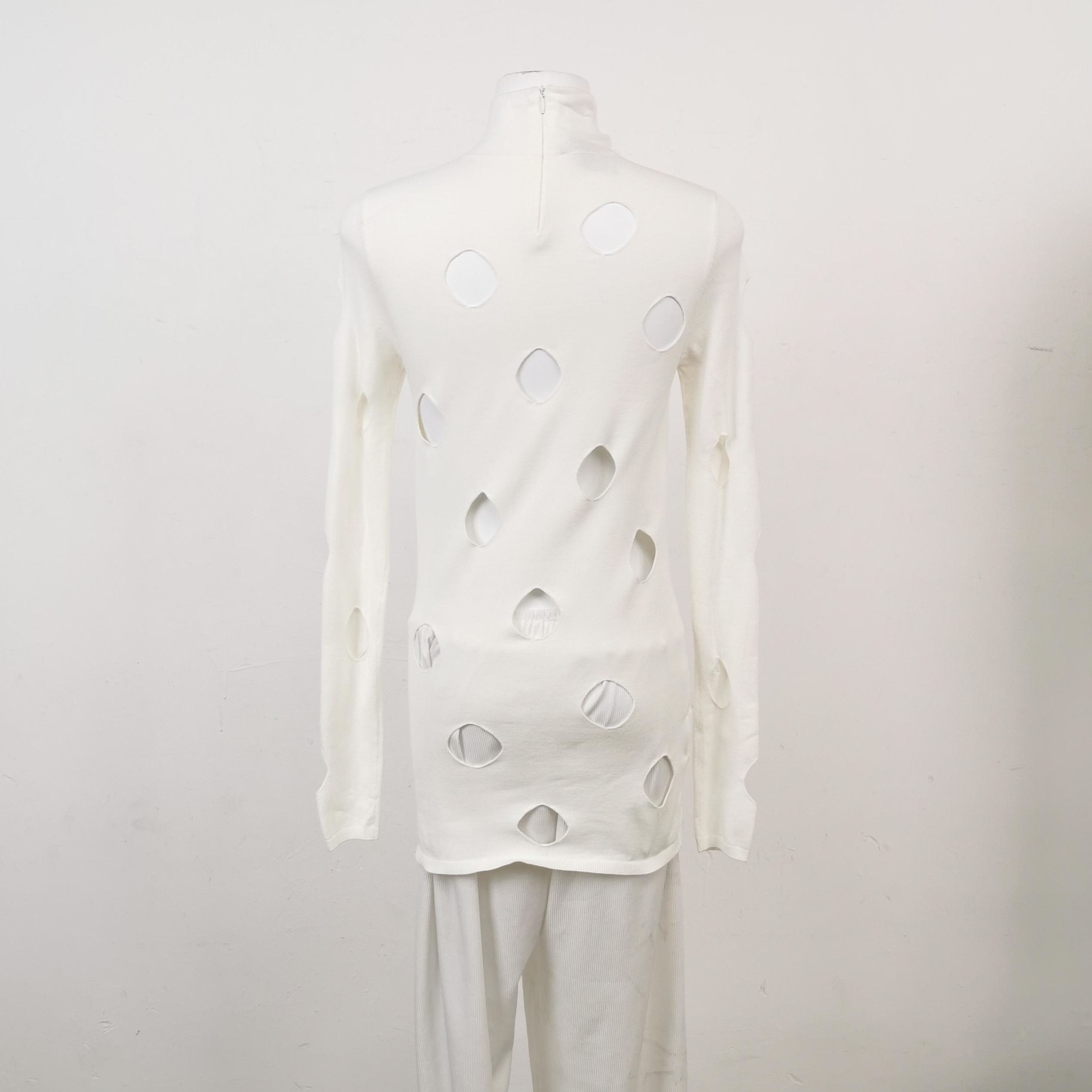 Prada Prada Hollow Logo Turtleneck Sweater - dmc Size S / US 4 / IT 40 - 2 Thumbnail