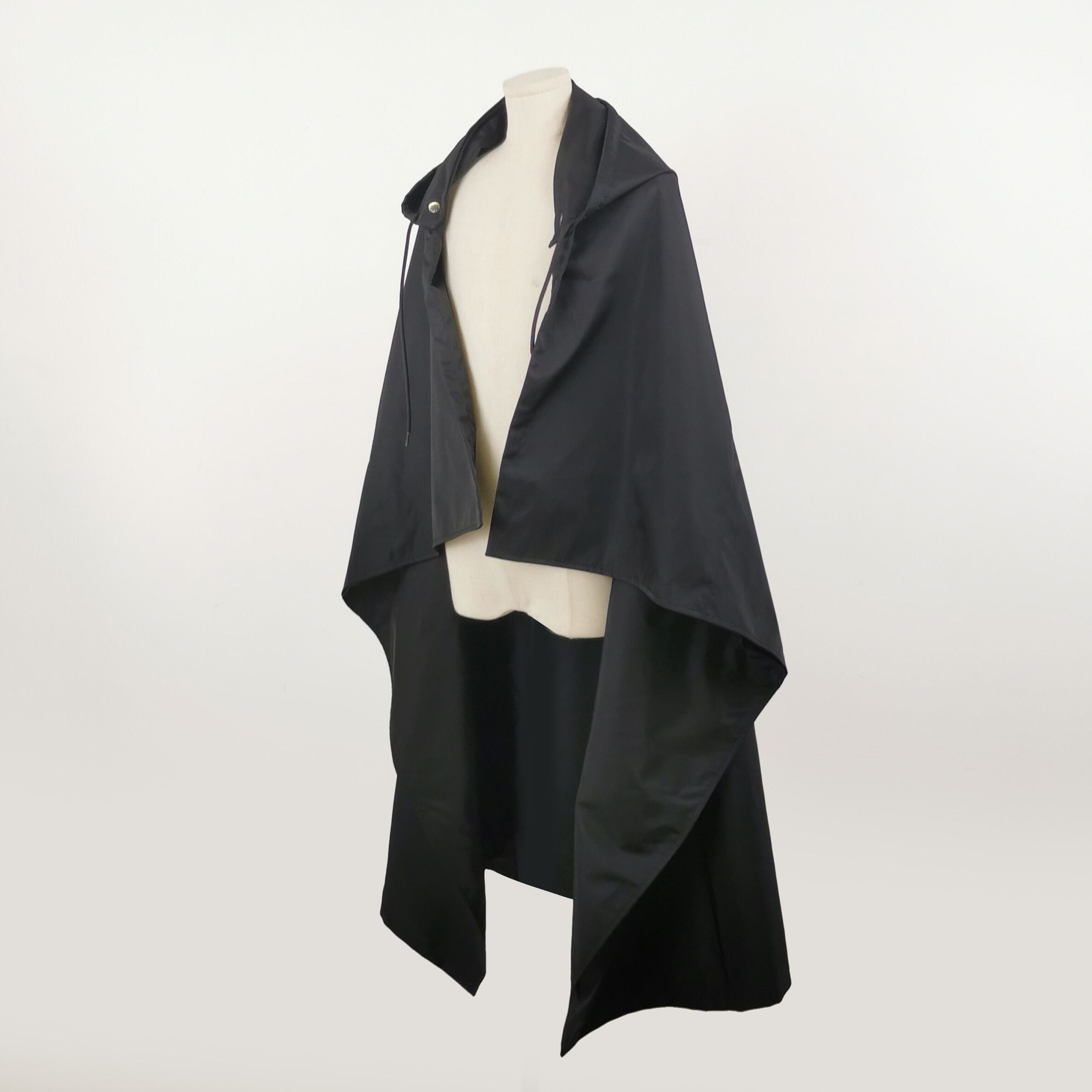 Prada Prada Solid Black Hooded Coat Size 36 - dmc Size XS / US 0-2 / IT 36-38 - 2 Thumbnail