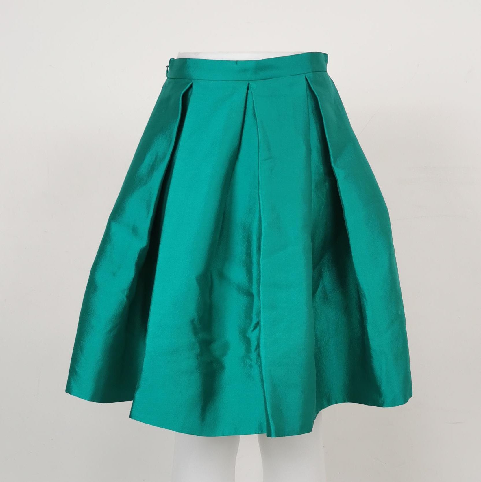 Prada Prada Solid Color Silk Blend Skirt - dmc Size 38" / US 16 / IT 52 - 2 Thumbnail