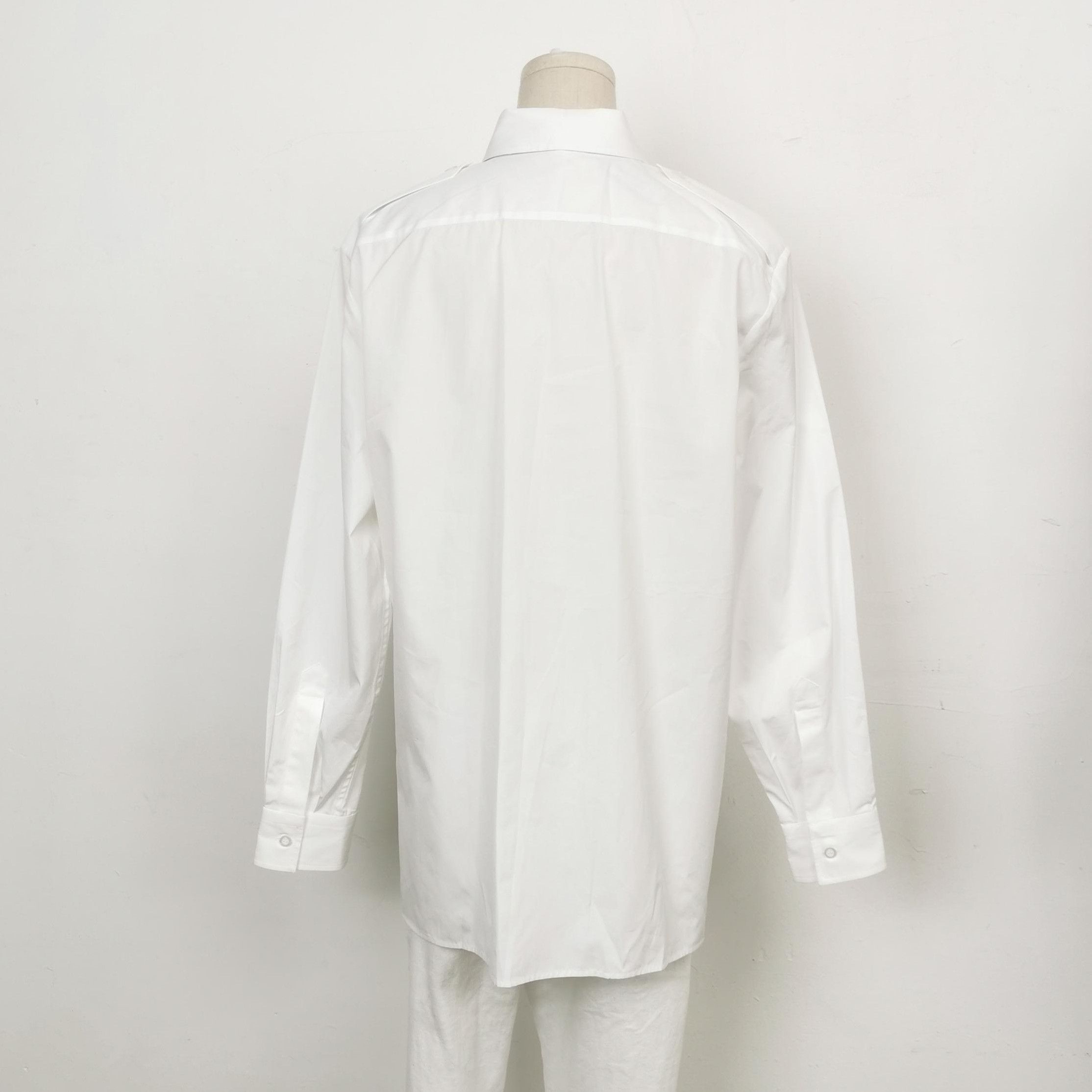 Prada Prada Classic Cotton White Dress Shirt - dmc Size L / US 10 / IT 46 - 2 Thumbnail