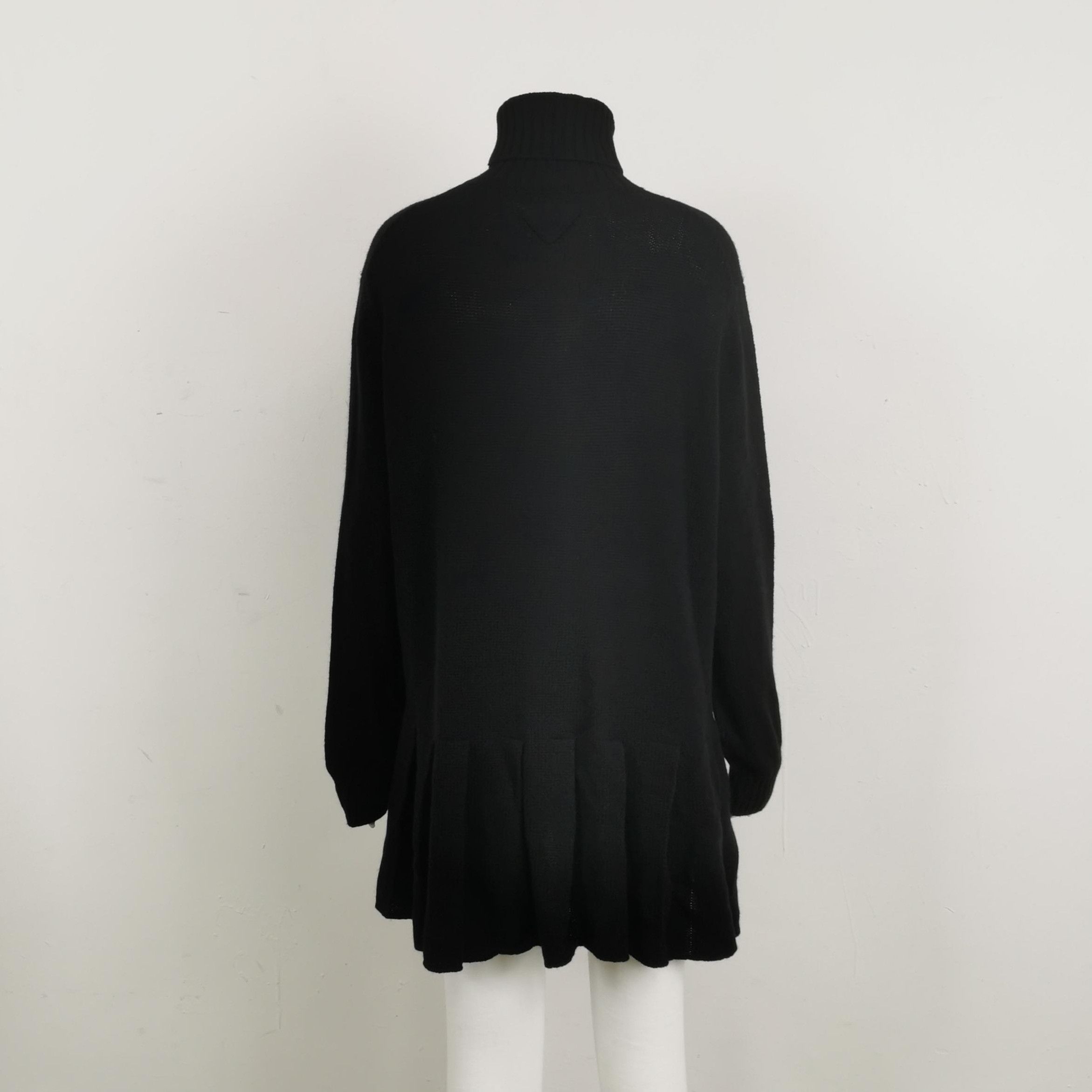 Prada Prada Black Cashmere Turtleneck Dress - dmc Size XS / US 0-2 / IT 36-38 - 2 Thumbnail