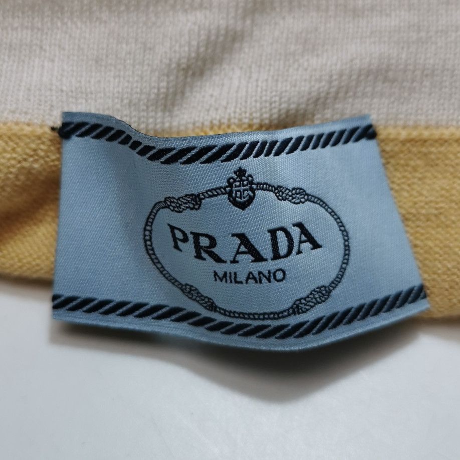 Prada Prada Color-Block Knit Top for Women - dmc Size L / US 10 / IT 46 - 3 Thumbnail