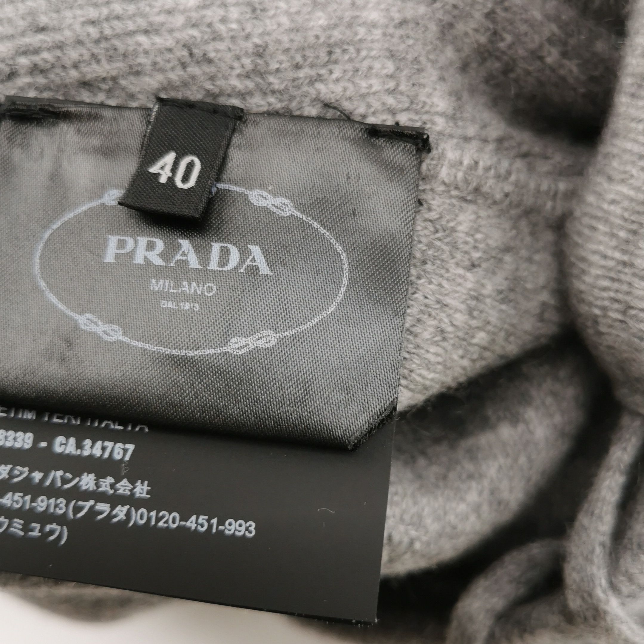 Prada Grey Cashmere Pants in Size 40 - dmc