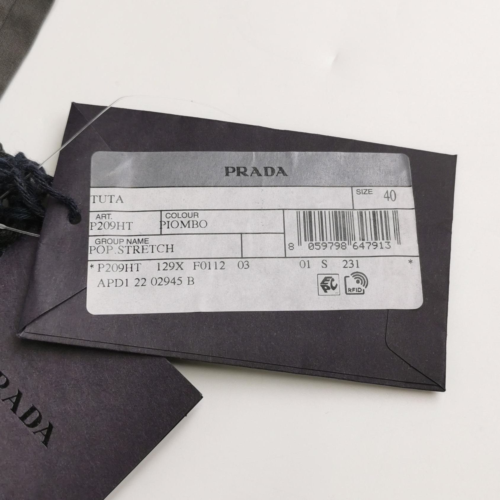 Prada Prada Long Sleeve Button-Up Jumpsuit in Black - dmc Size 40" / US 18 - 4 Thumbnail