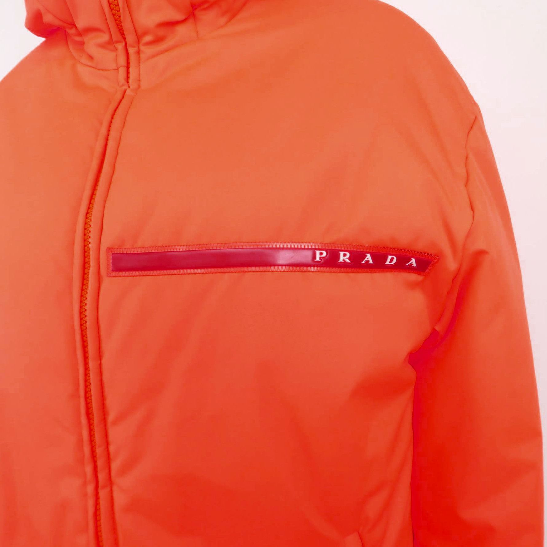 Prada Prada Orange Logo Hooded Long Sleeve Jacket - dmc Size S / US 4 / IT 40 - 3 Thumbnail