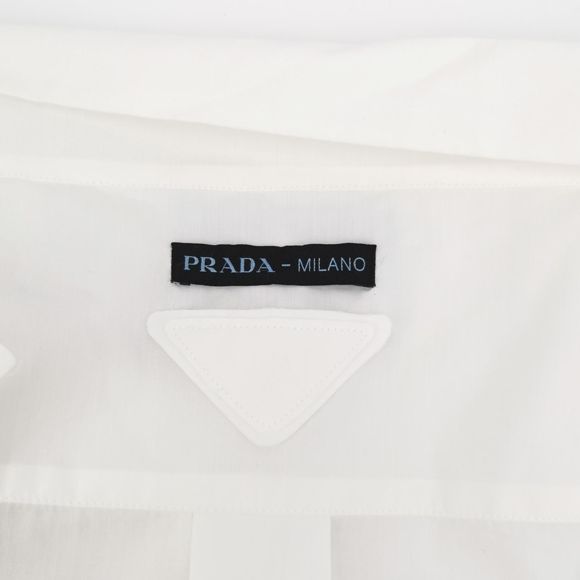 Prada Prada White Cotton Waist Dress - dmc Size S / US 4 / IT 40 - 4 Thumbnail