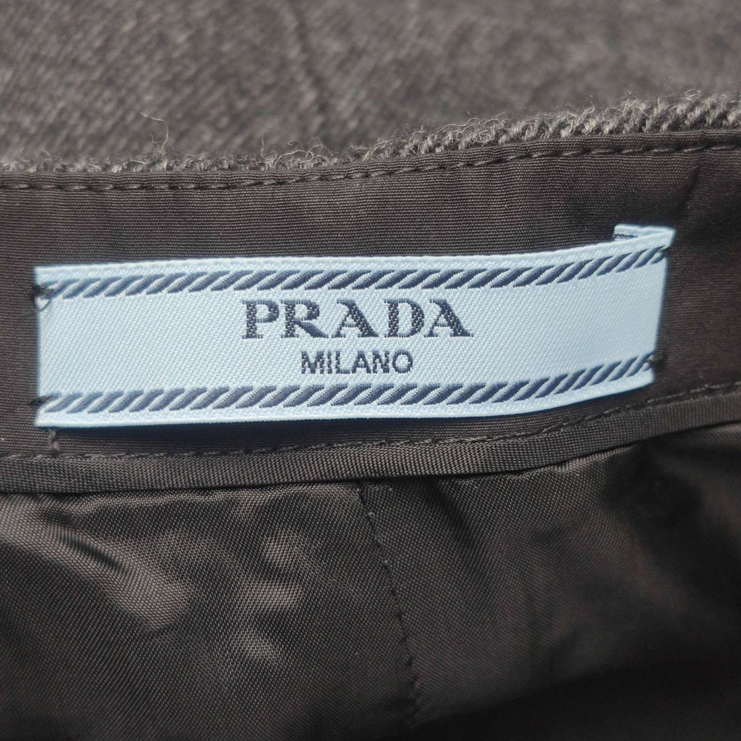 Prada Prada Wool-Blend Color-Blocked Midi Skirt - dmc Size 38" / US 16 / IT 52 - 5 Thumbnail