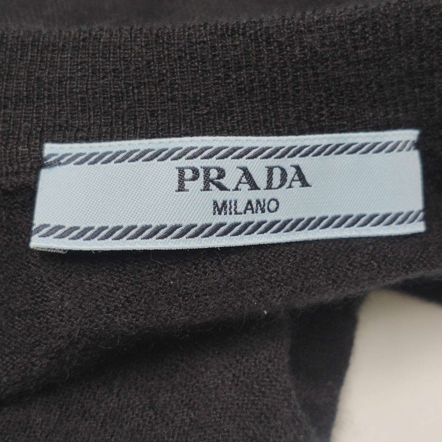 Prada Prada Black Cashmere Zip Cardigan Sweater - dmc Size XXS / US 00 / IT 34 - 6 Thumbnail