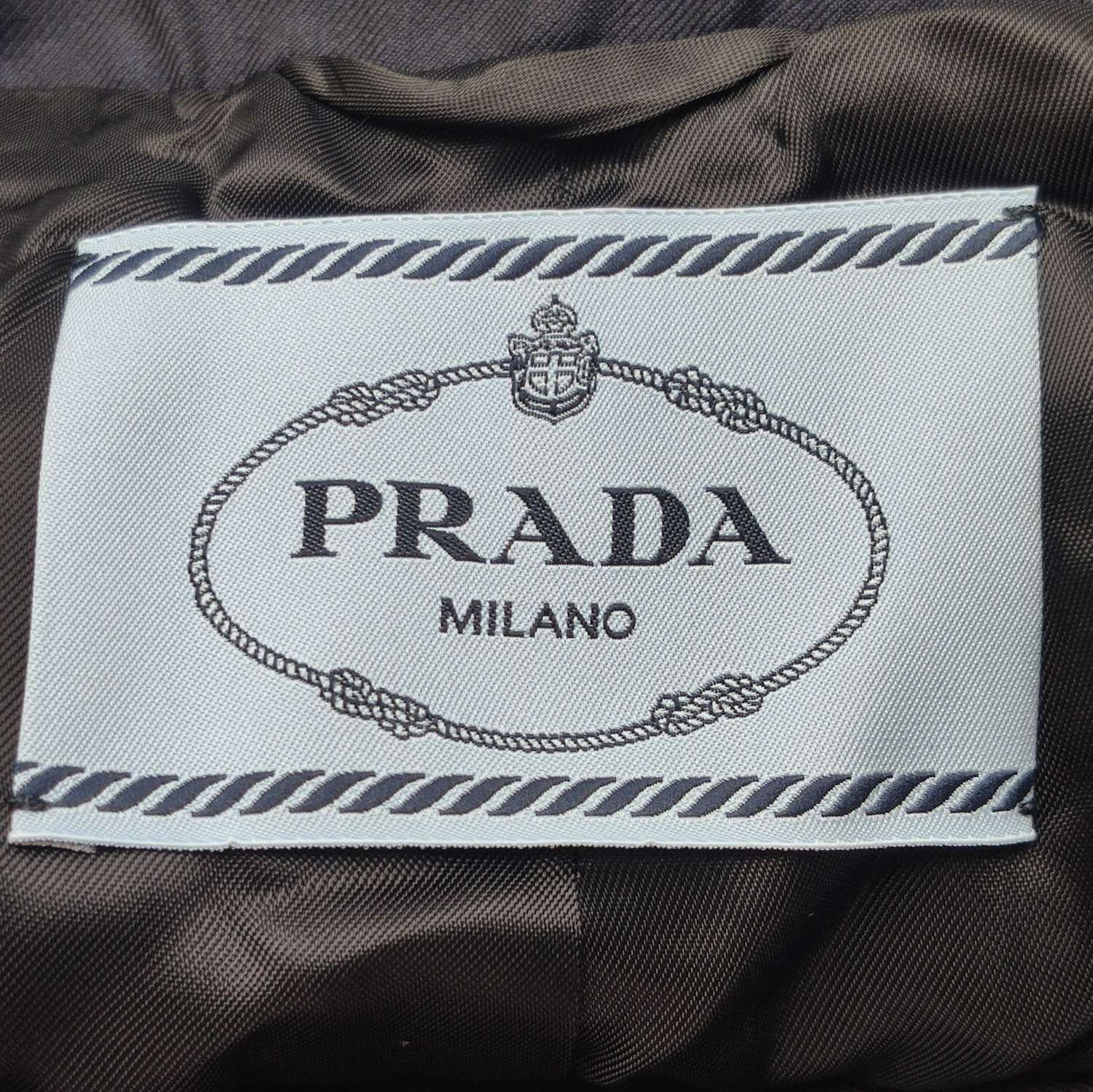 Prada Prada Wool Single Button Tie Waist Coat - dmc Size XXS / US 00 / IT 34 - 5 Thumbnail