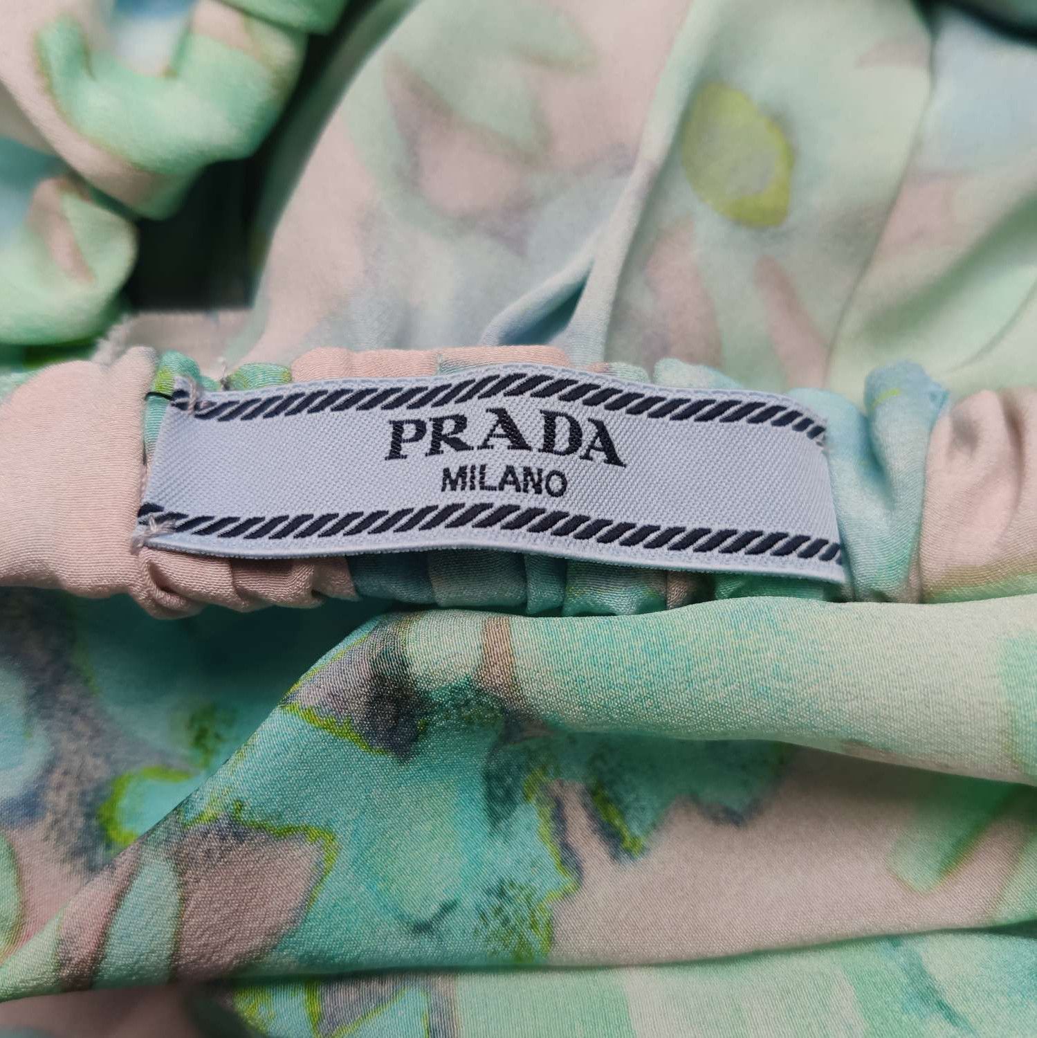Prada Prada Colorful Silk Dress Size 40 - dmc Size M / US 6-8 / IT 42-44 - 5 Thumbnail