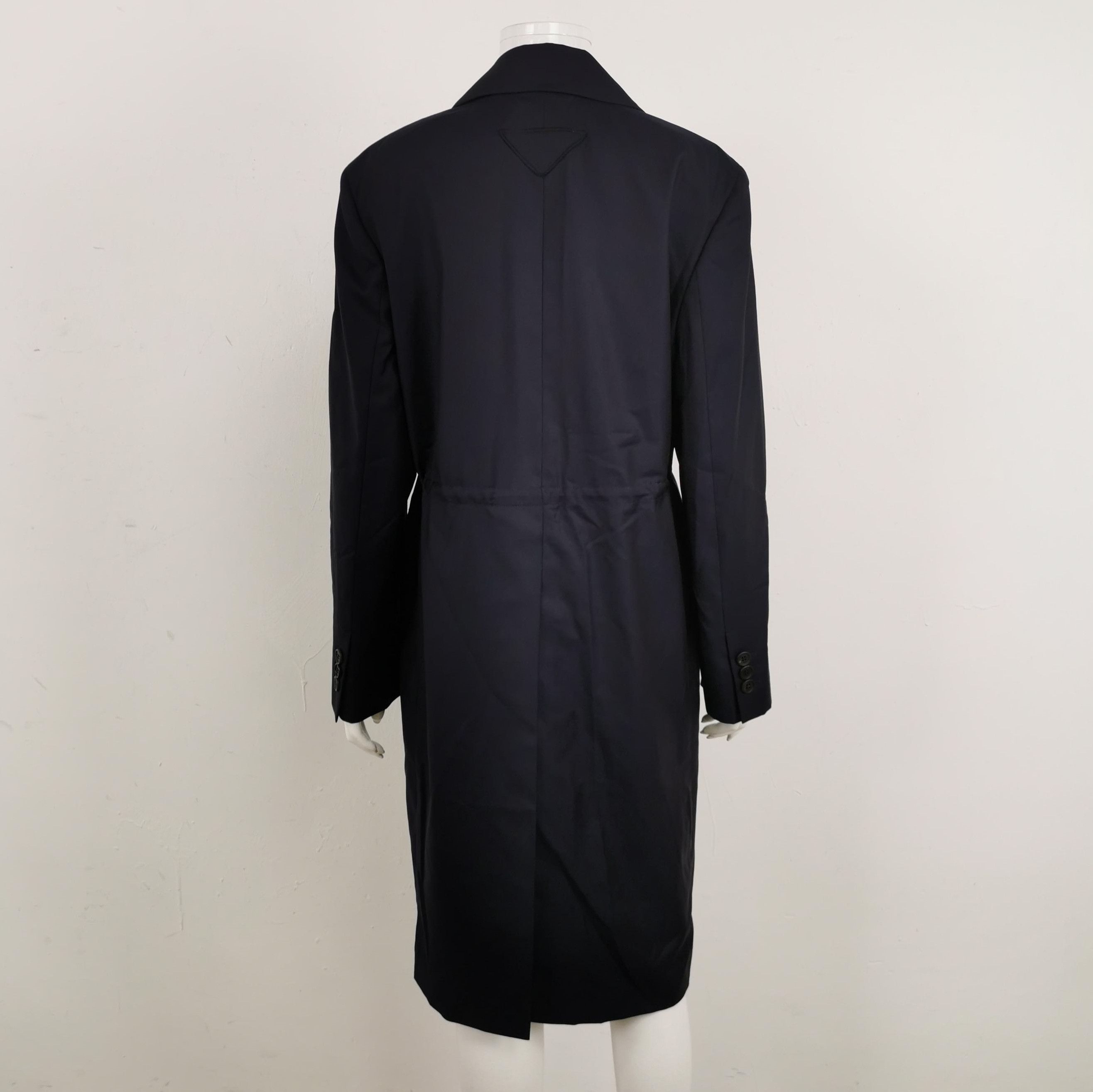 Prada Prada Wool Long Button-Up Coat - dmc Size L / US 10 / IT 46 - 2 Thumbnail