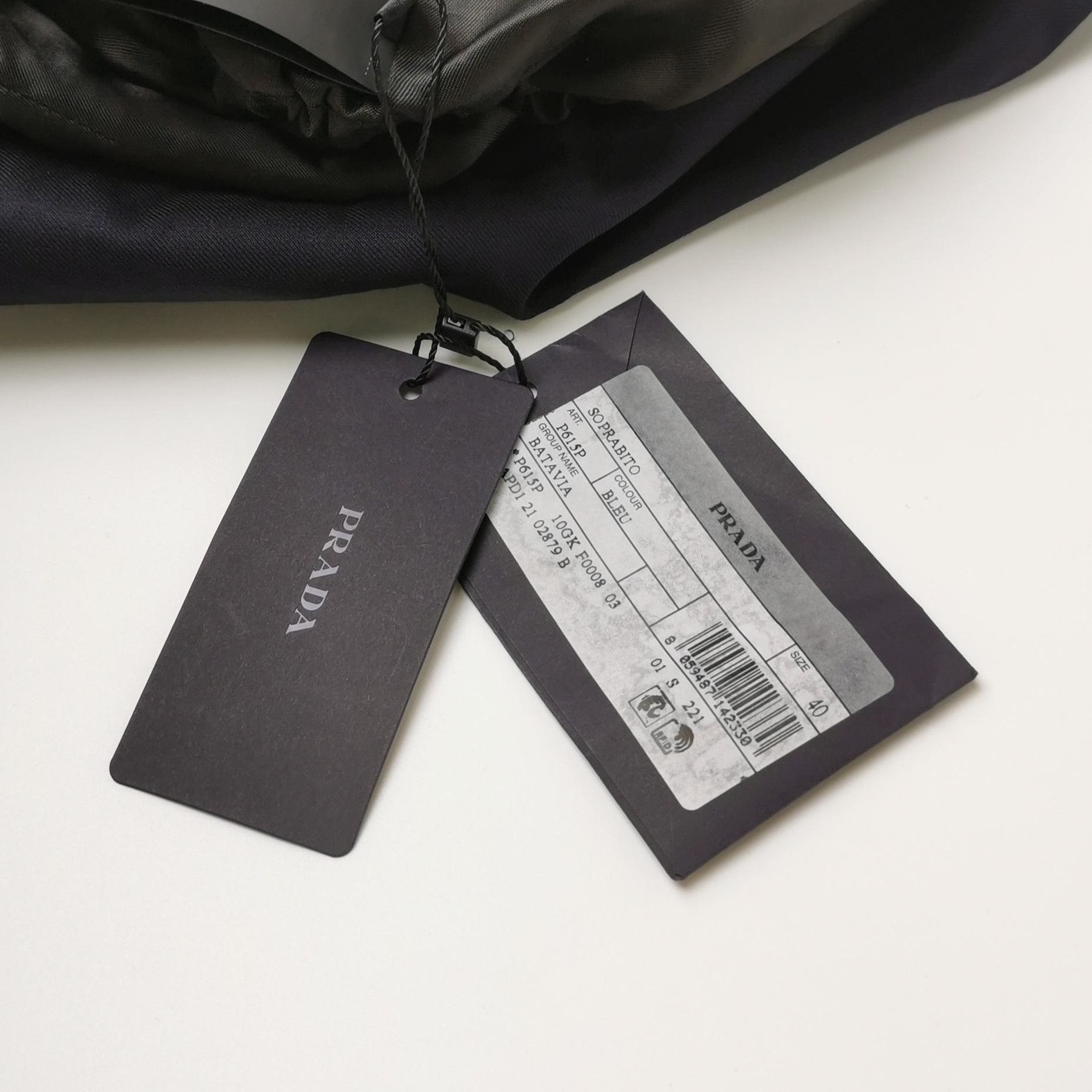 Prada Prada Wool Long Sleeve Coat in Navy - dmc Size M / US 6-8 / IT 42-44 - 3 Thumbnail