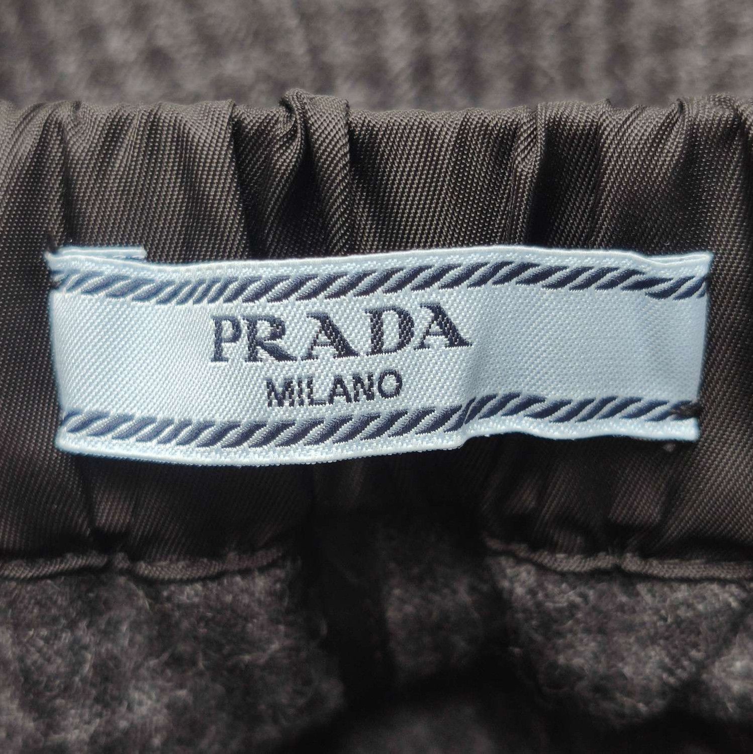 Prada Prada Black Wool Logo Triangle Shorts Size 40 - dmc Size 40" / US 18 - 5 Thumbnail