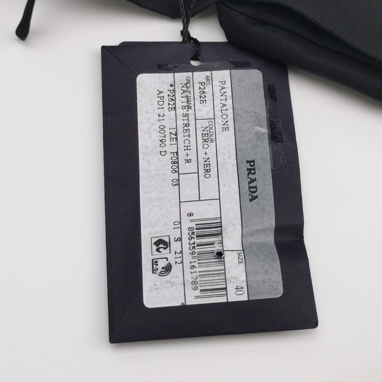 Prada Prada Black Wool Blend Logo Trousers Size 40 - dmc Size 40" / US 18 - 6 Thumbnail