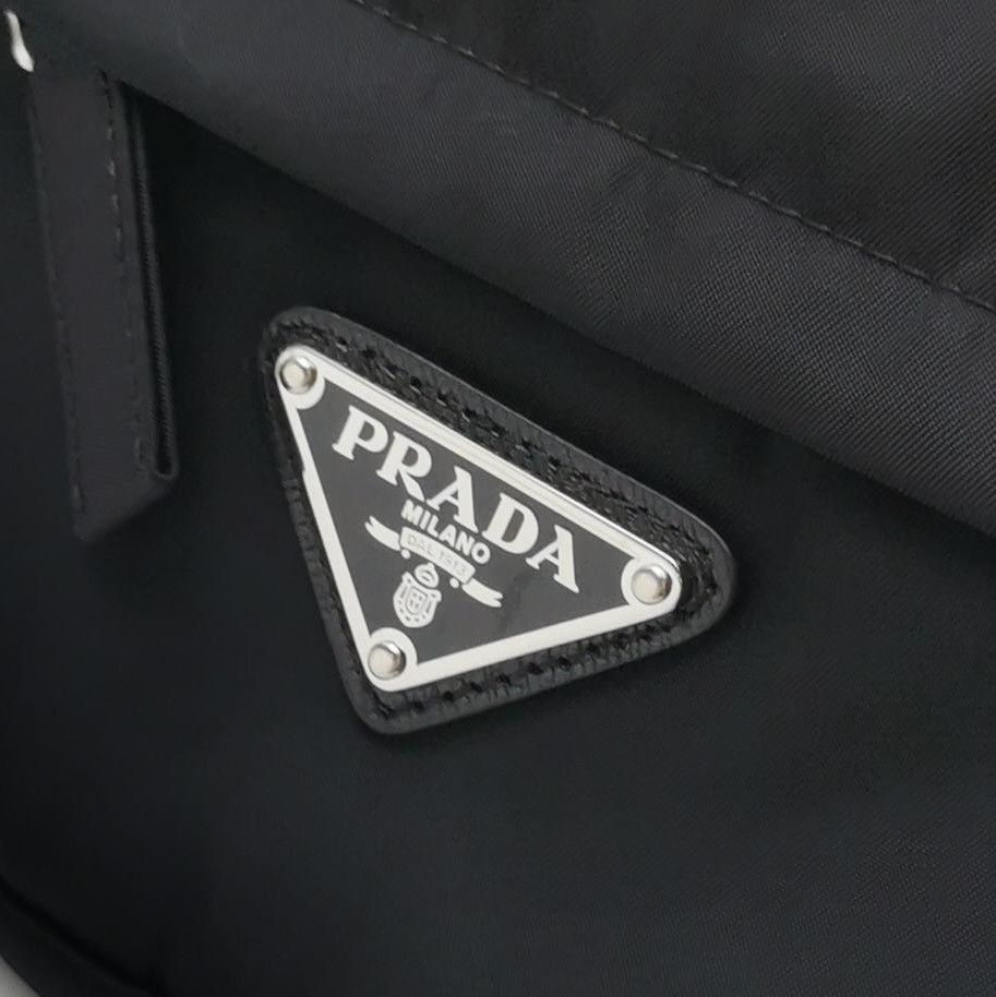 Prada Prada Black Wool Blend Logo Trousers Size 40 - dmc Size 40" / US 18 - 4 Thumbnail