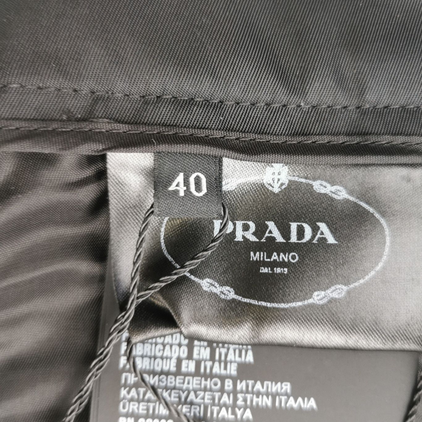Prada Prada Black Wool Blend Logo Trousers Size 40 - dmc Size 40" / US 18 - 8 Thumbnail