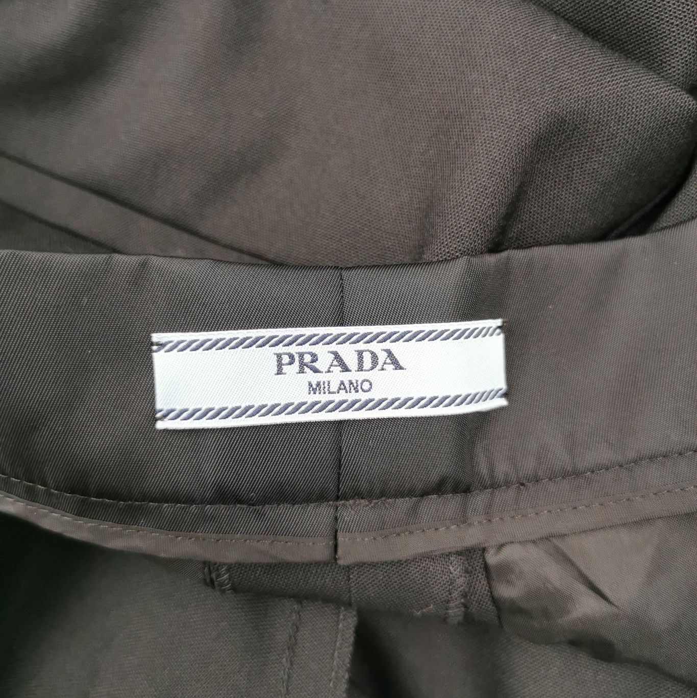 Prada Prada Wool Blend Triangle Logo Trousers - dmc Size 38" / US 16 / IT 52 - 7 Thumbnail