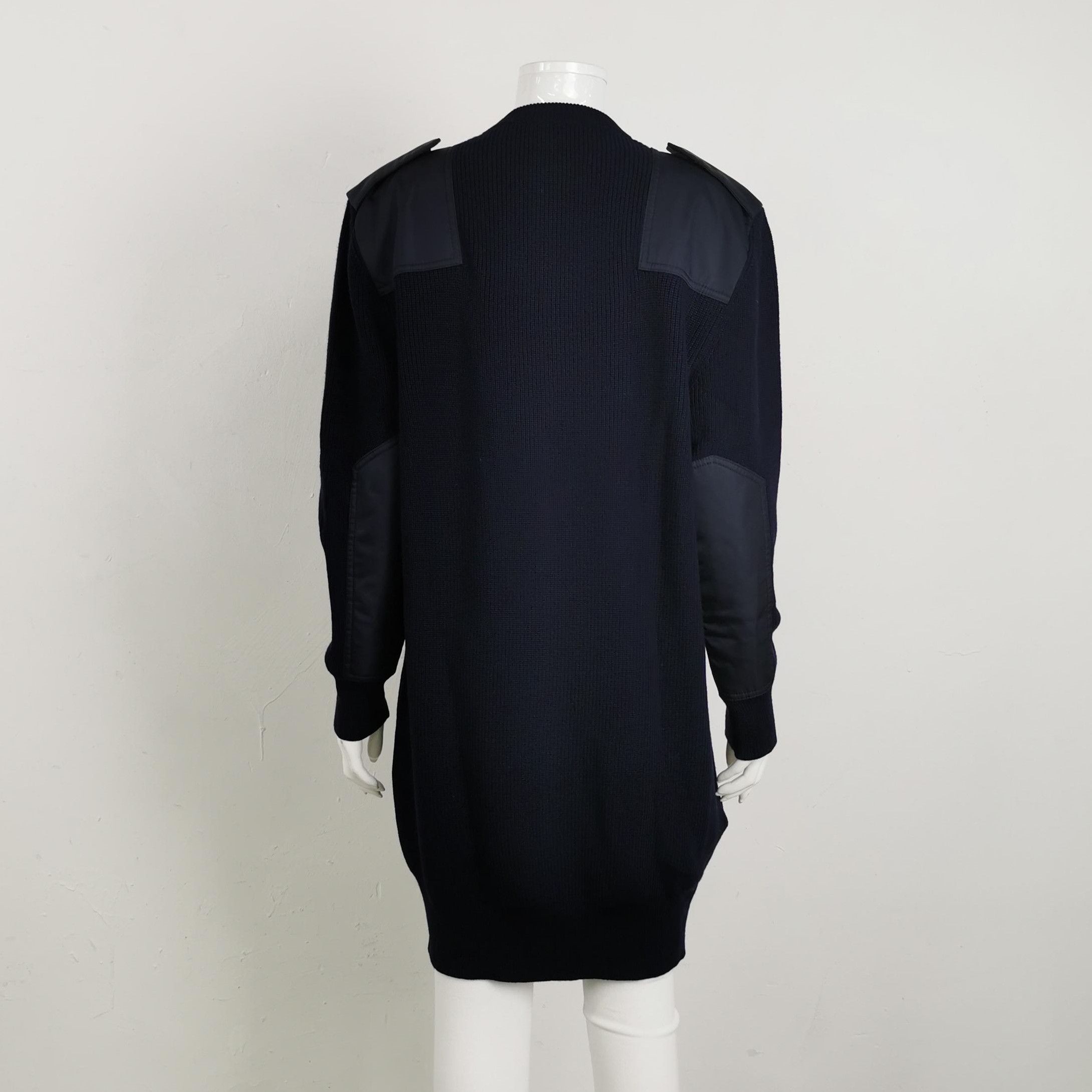 Prada Prada Wool Long Sleeve Dress with Triangle Logo - dmc Size M / US 6-8 / IT 42-44 - 2 Thumbnail