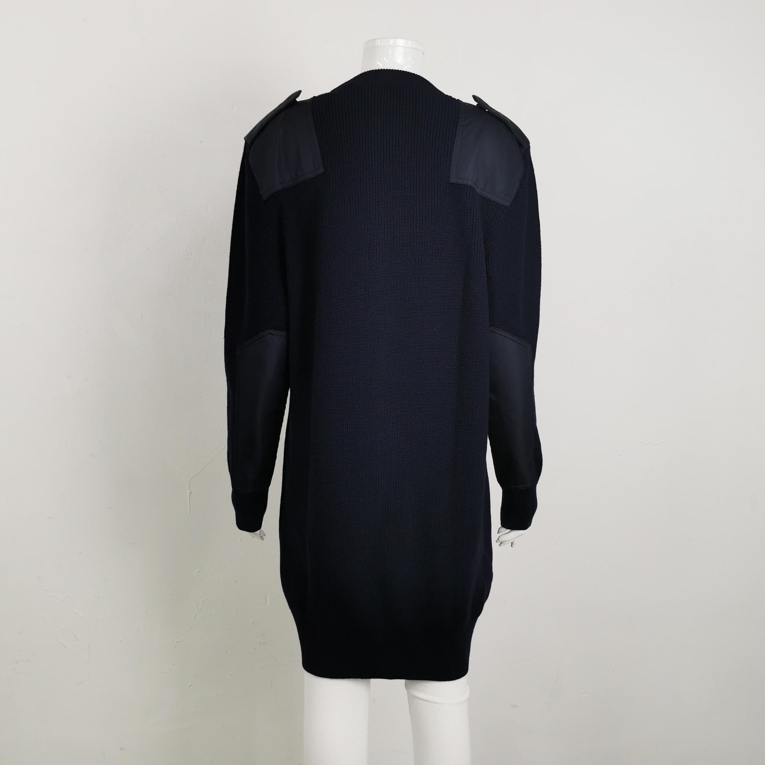Prada Prada Wool Long Sleeve Triangle Logo Dress - dmc Size M / US 6-8 / IT 42-44 - 2 Thumbnail