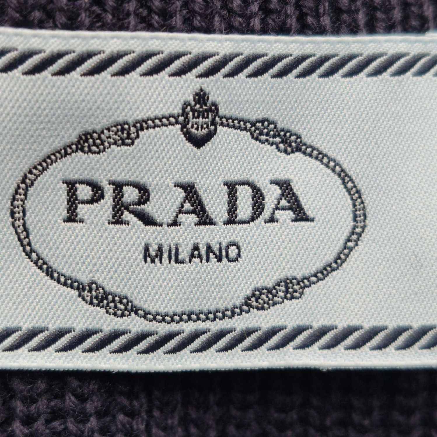 Prada Prada Wool Long Sleeve Triangle Logo Dress - dmc Size M / US 6-8 / IT 42-44 - 5 Thumbnail