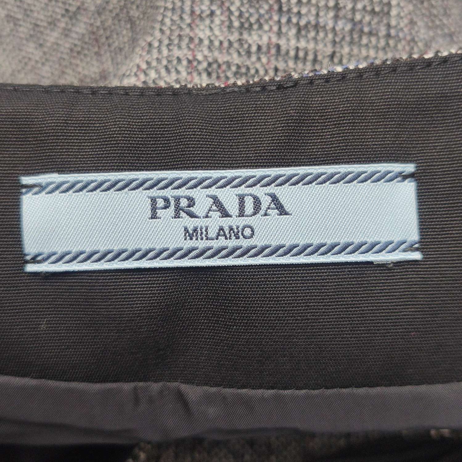 Prada Prada Wool Plaid Triangle Logo Strap Dress - dmc Size M / US 6-8 / IT 42-44 - 5 Thumbnail