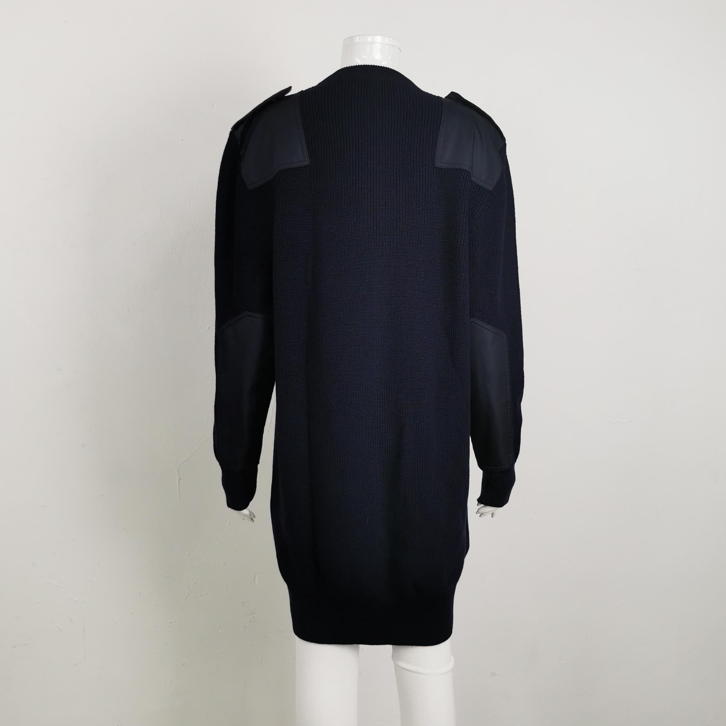 Prada Prada Wool Long Sleeve Dress with Triangle Logo - dmc Size M / US 6-8 / IT 42-44 - 2 Thumbnail