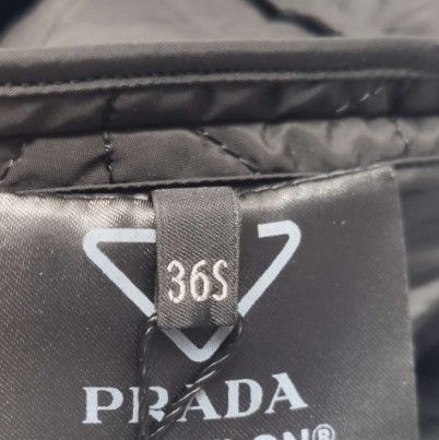 Prada Prada Black Quilted Logo Short Sleeve Dress - dmc Size XXS / US 00 / IT 34 - 6 Thumbnail