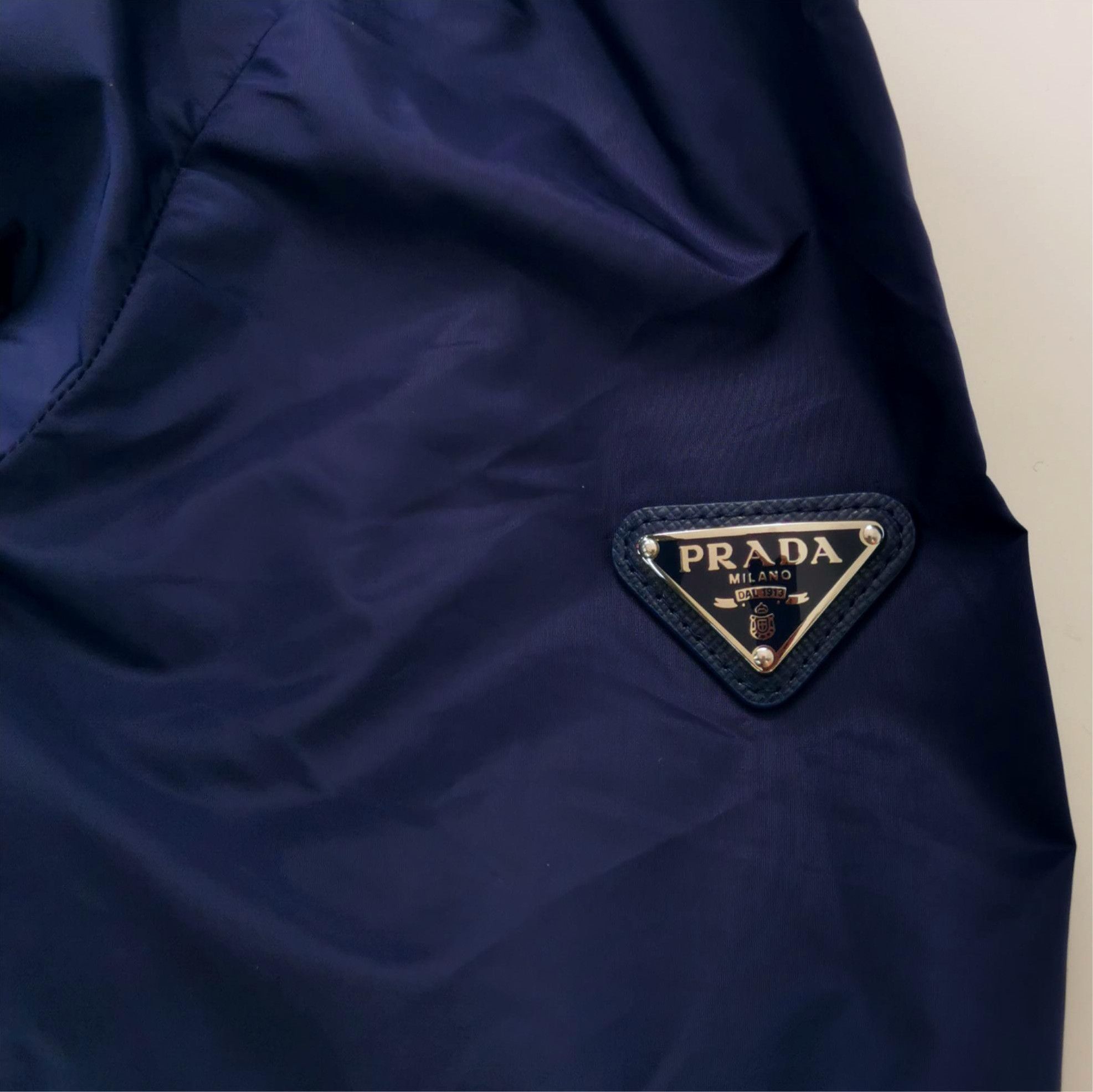 Prada Prada Hooded Zip Jacket with Triangle Logo - dmc Size L / US 10 / IT 46 - 3 Thumbnail