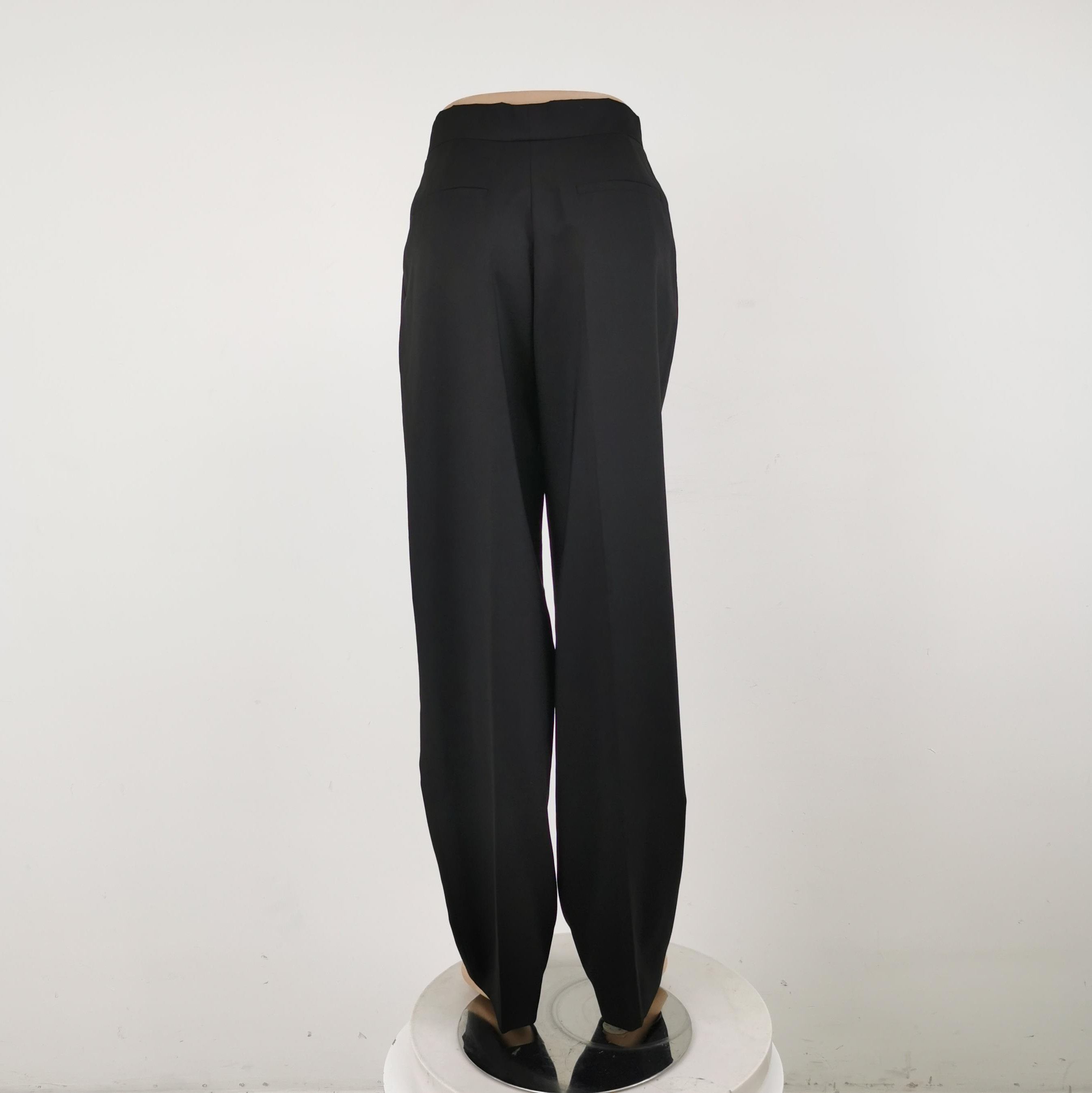 Prada Prada Black Wool Blend Triangle Logo Trousers - dmc Size 38" / US 16 / IT 52 - 3 Thumbnail