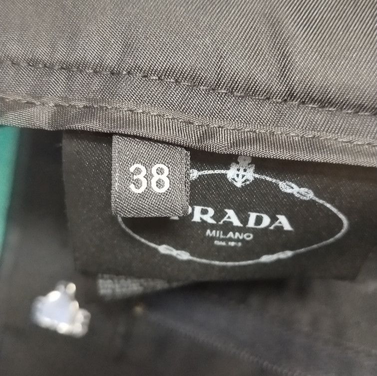 Prada Prada Black Wool Blend Triangle Logo Trousers - dmc Size 38" / US 16 / IT 52 - 9 Thumbnail