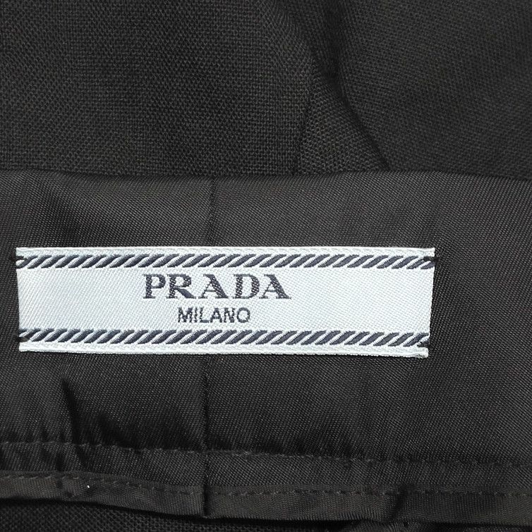 Prada Prada Black Wool Blend Triangle Logo Trousers - dmc Size 38" / US 16 / IT 52 - 8 Thumbnail