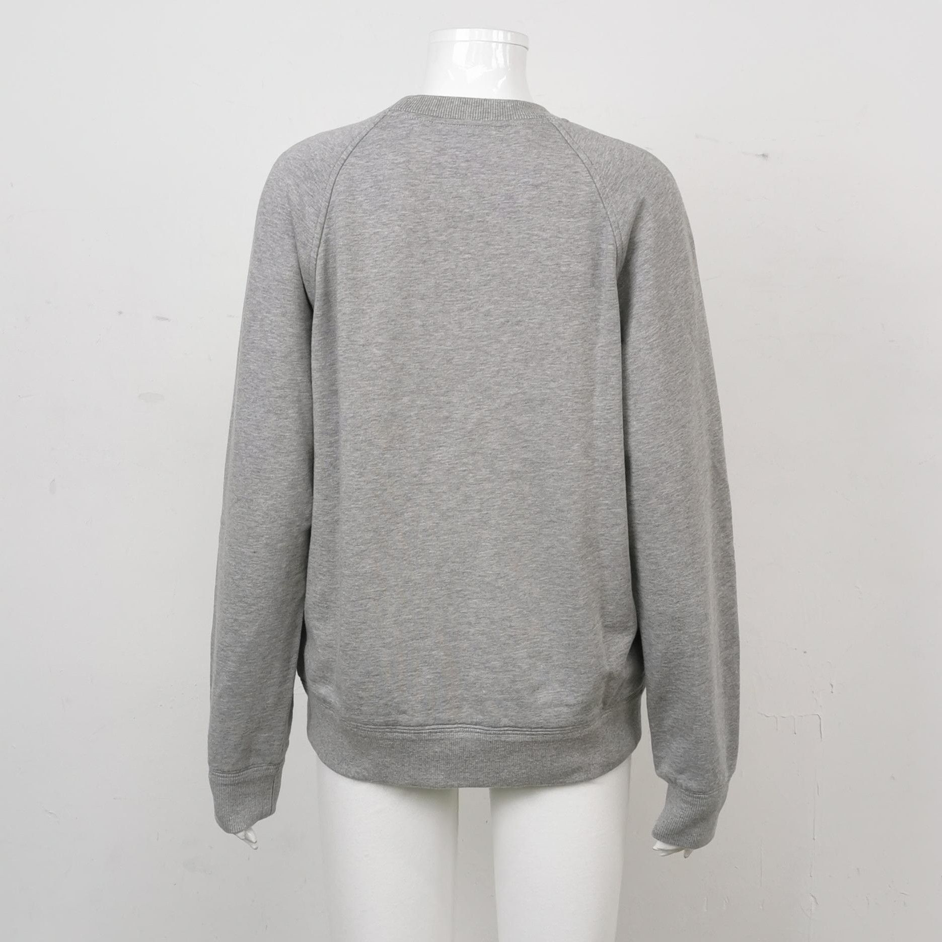 Prada Prada Gray Cotton Logo Crewneck Sweatshirt - dmc Size XS / US 0-2 / IT 36-38 - 2 Thumbnail
