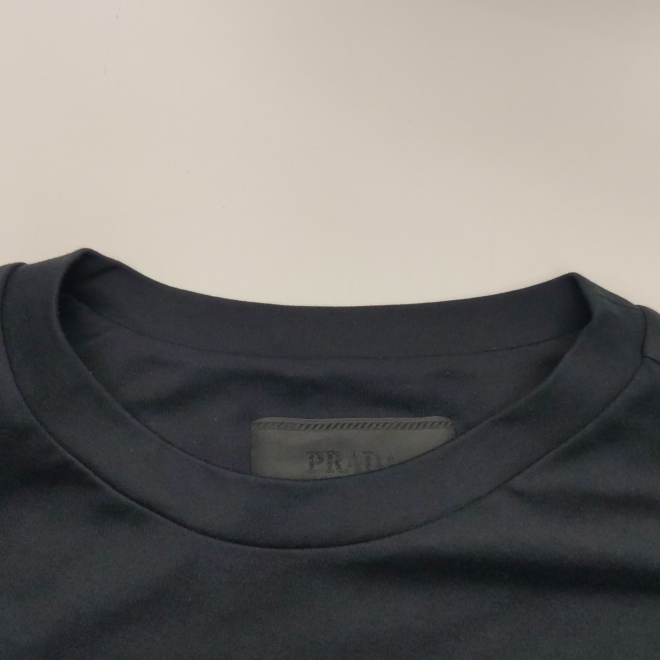 Prada Prada Cotton Logo Crew Neck T-Shirt Large - dmc Size L / US 10 / IT 46 - 10 Thumbnail