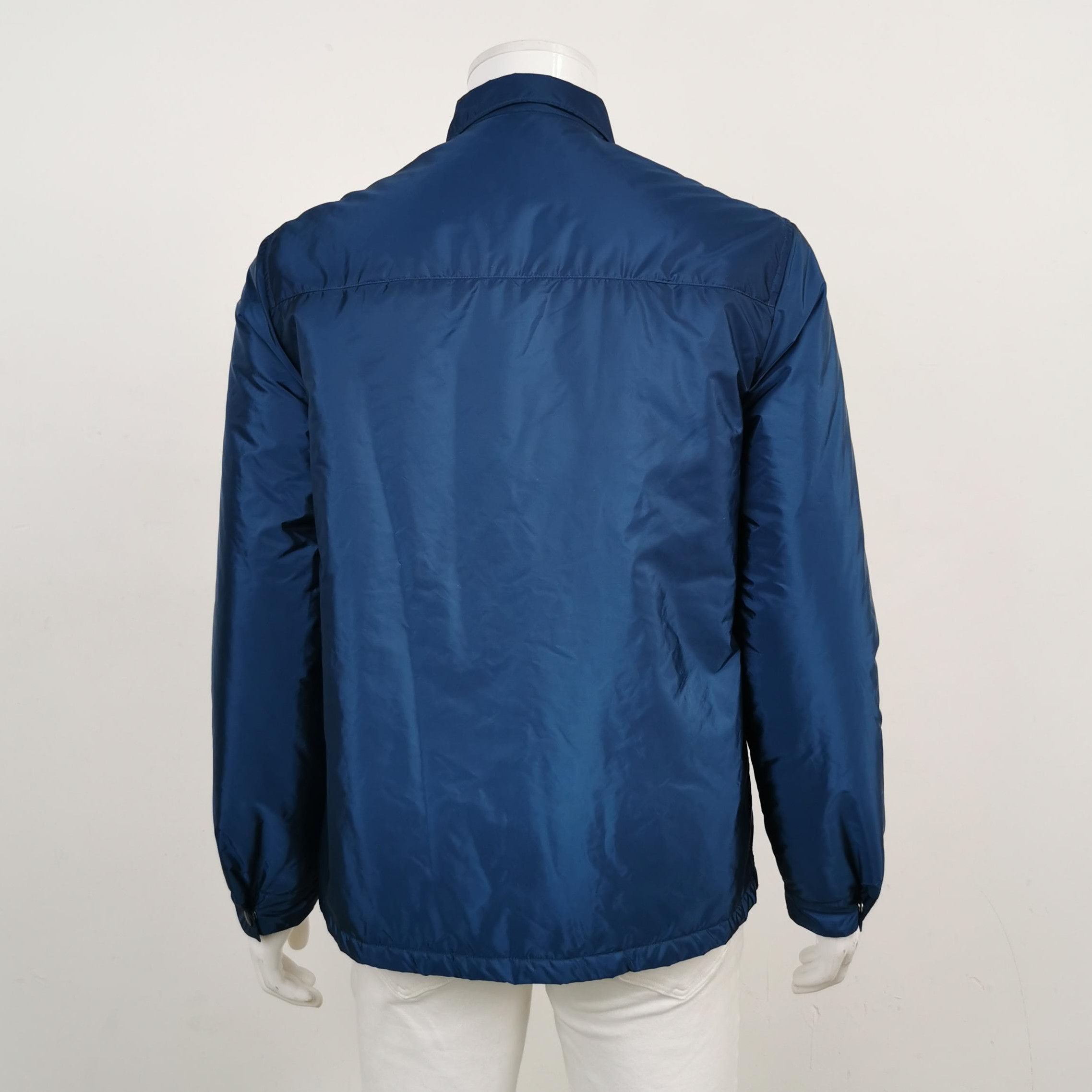 Prada Prada Navy Cotton Shirt Jacket - dmc Size M / US 6-8 / IT 42-44 - 2 Thumbnail