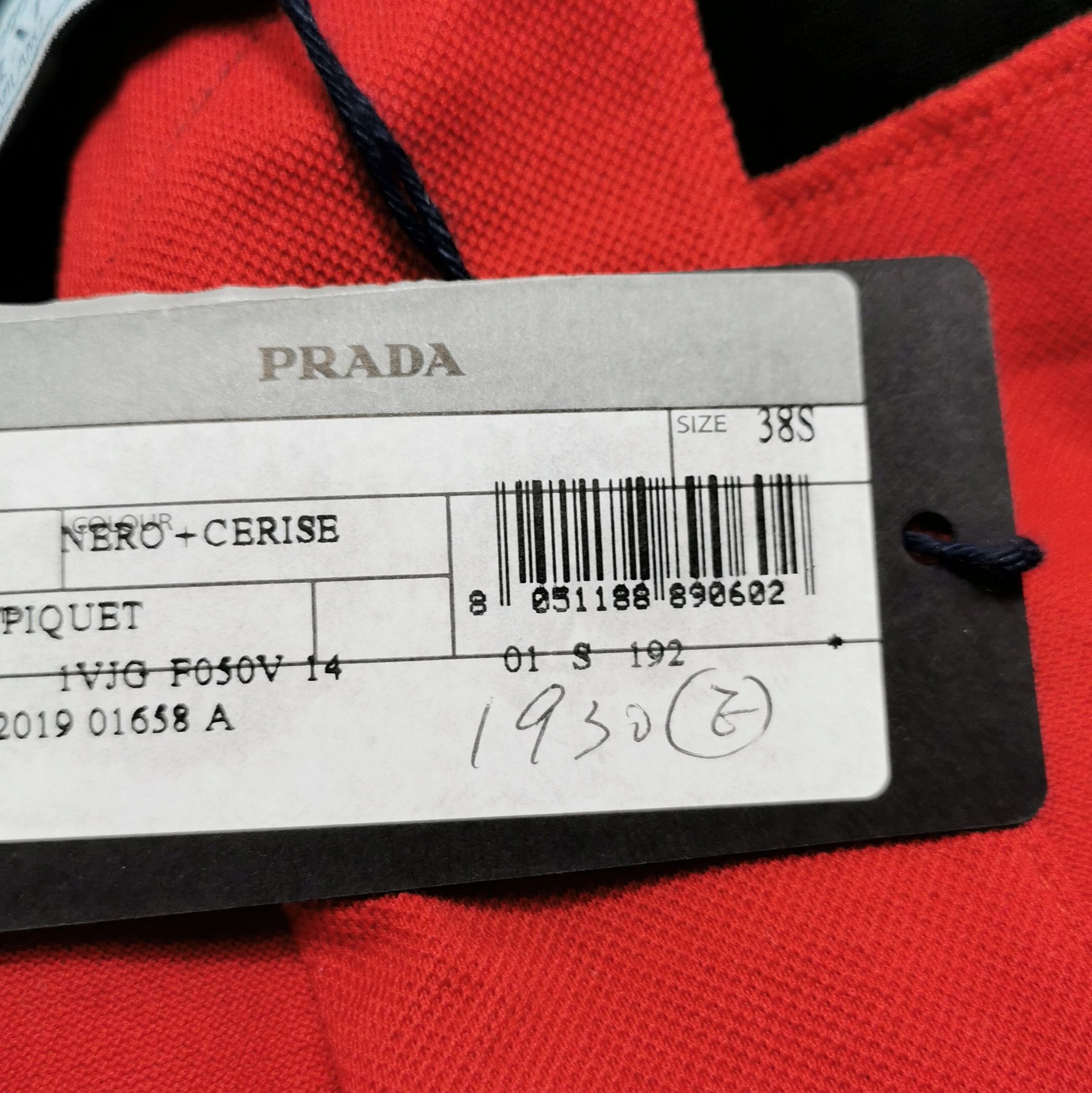 Prada Prada Striped Cotton Midi Skirt in Red and Black - dmc Size 23" - 8 Thumbnail