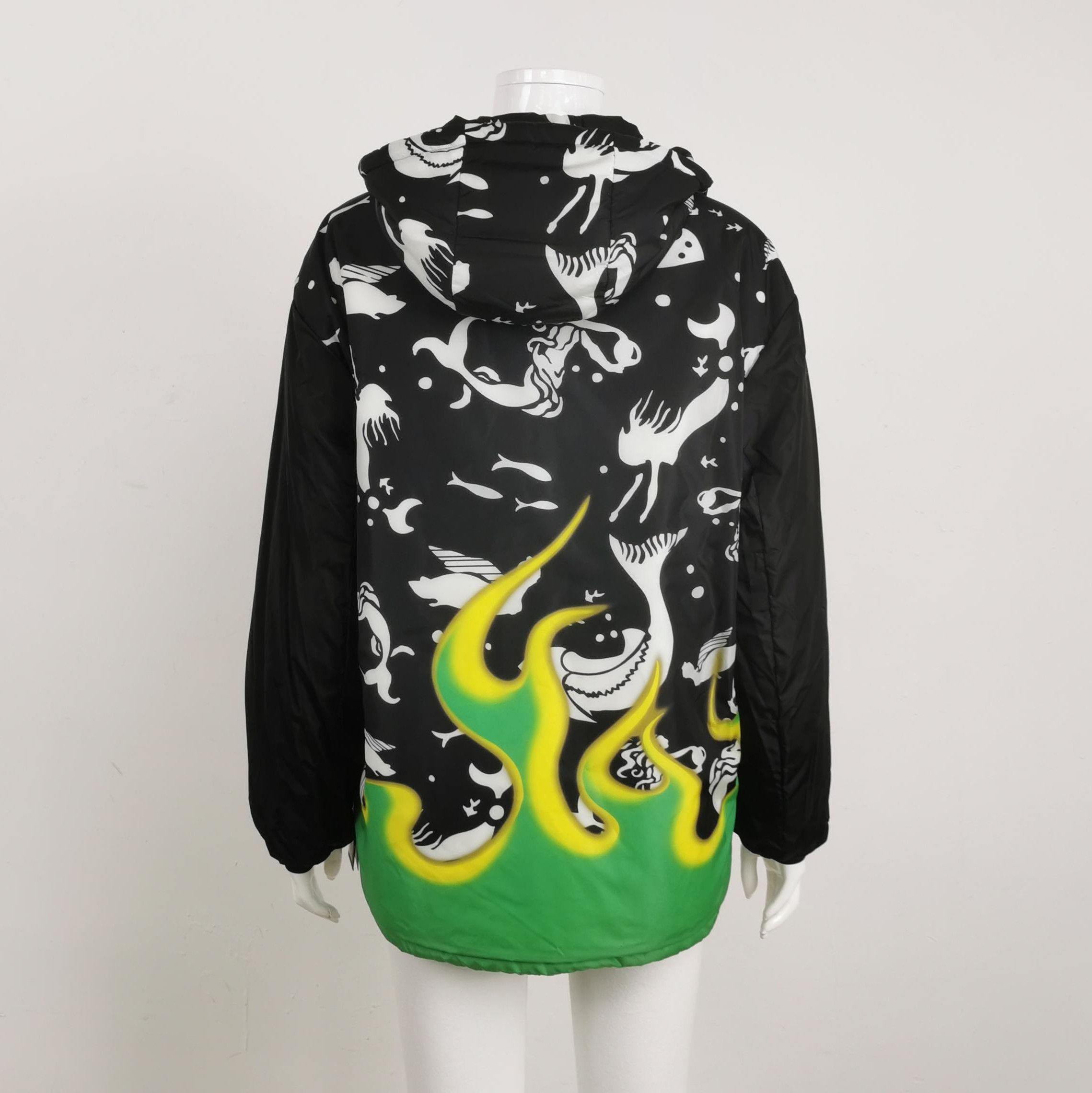Prada Prada Color Block Long Sleeve Reversible Cotton Jacket - dmc Size XS / US 0-2 / IT 36-38 - 4 Thumbnail