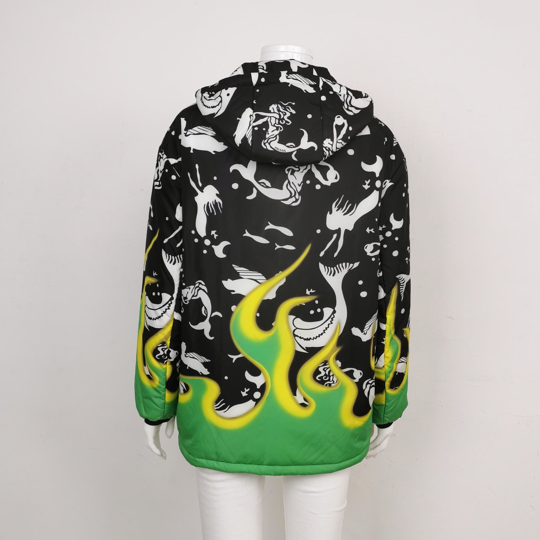 Prada Prada Color Block Long Sleeve Reversible Cotton Jacket - dmc Size XS / US 0-2 / IT 36-38 - 2 Thumbnail