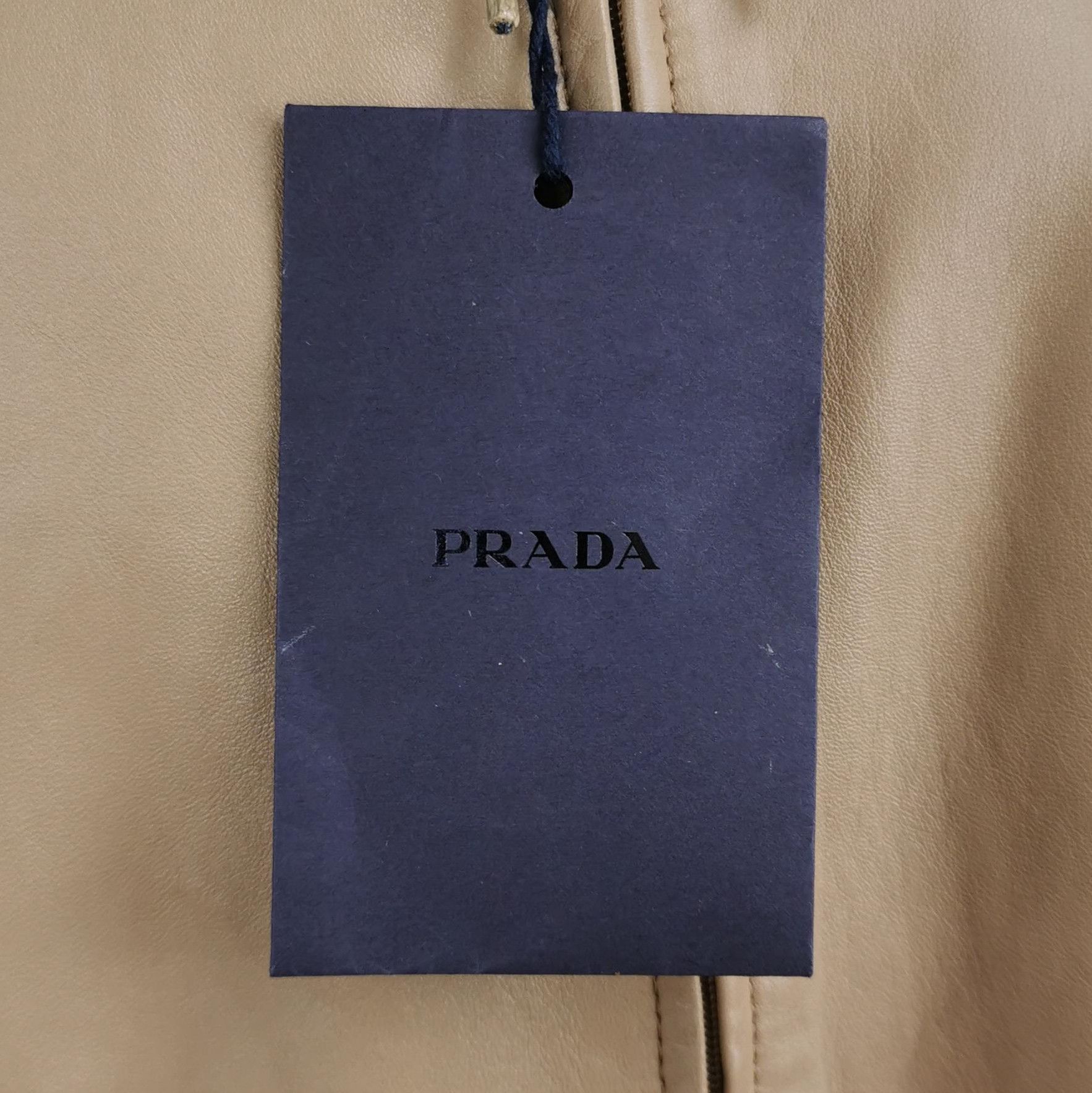 Prada Prada Logo Zip Hoodie in Beige - dmc Size S / US 4 / IT 40 - 4 Thumbnail