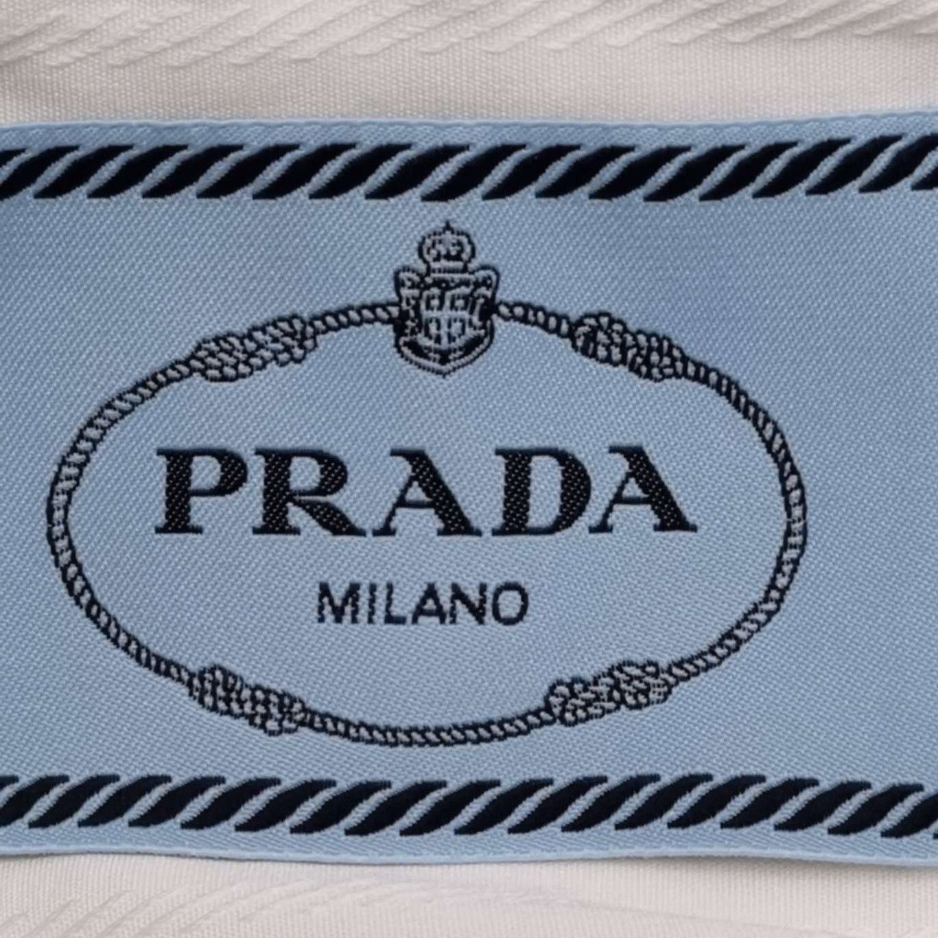 Prada Prada White Cotton Waist Tie Dress - dmc Size M / US 6-8 / IT 42-44 - 5 Thumbnail