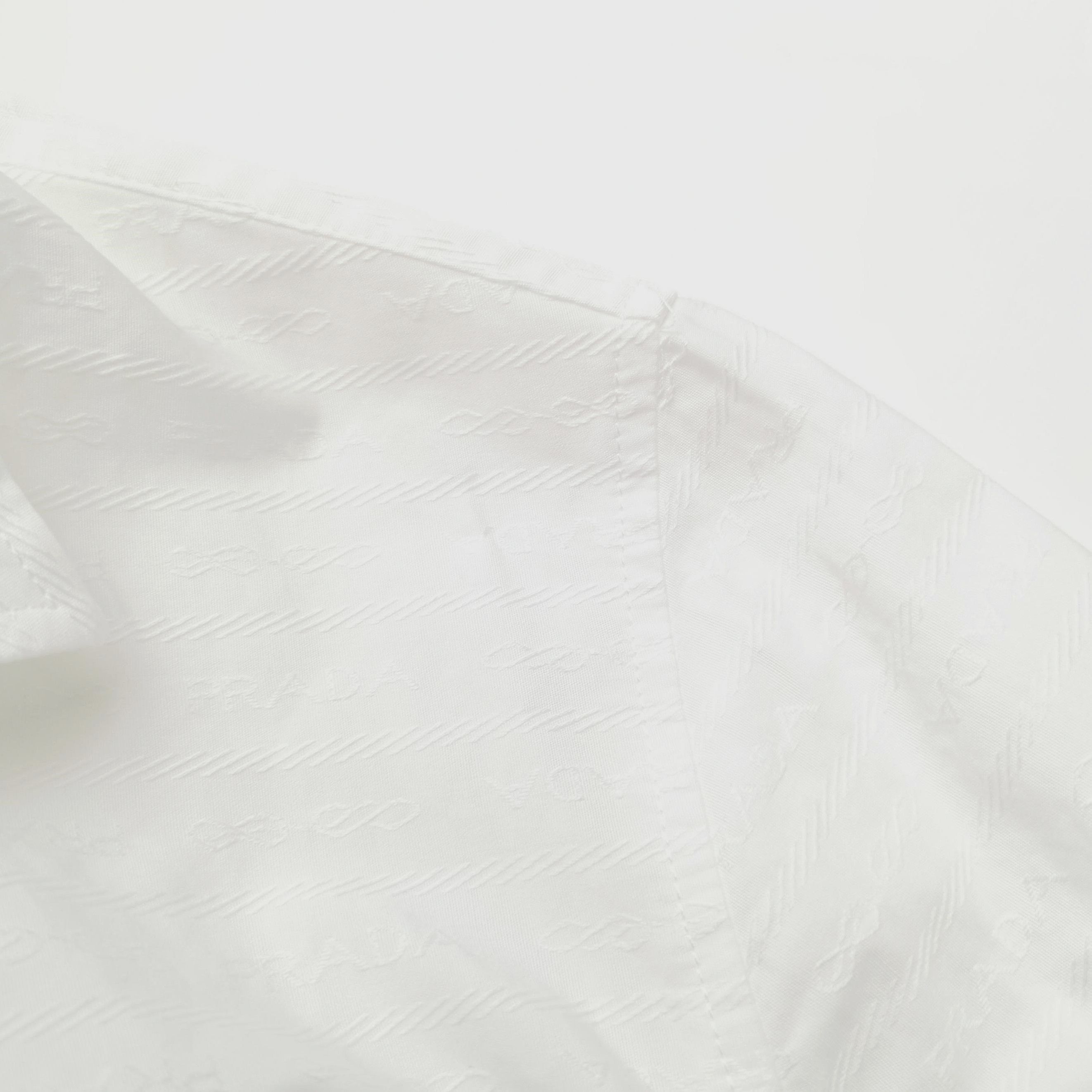 Prada Prada White Cotton Waist Tie Dress - dmc Size M / US 6-8 / IT 42-44 - 3 Thumbnail