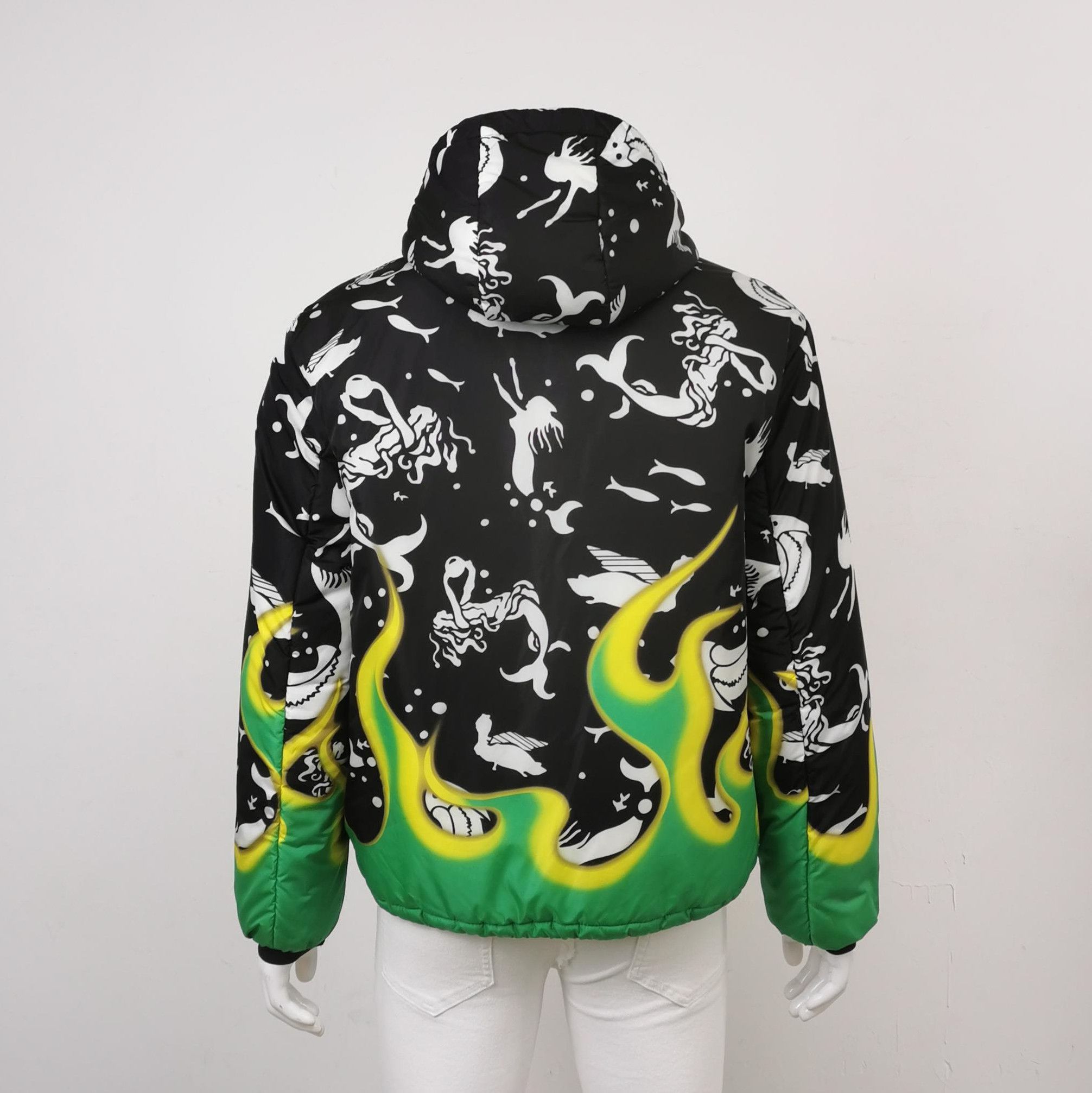 Prada Prada Color Block Long Sleeve Reversible Puffer Jacket - dmc Size S / US 4 / IT 40 - 2 Thumbnail