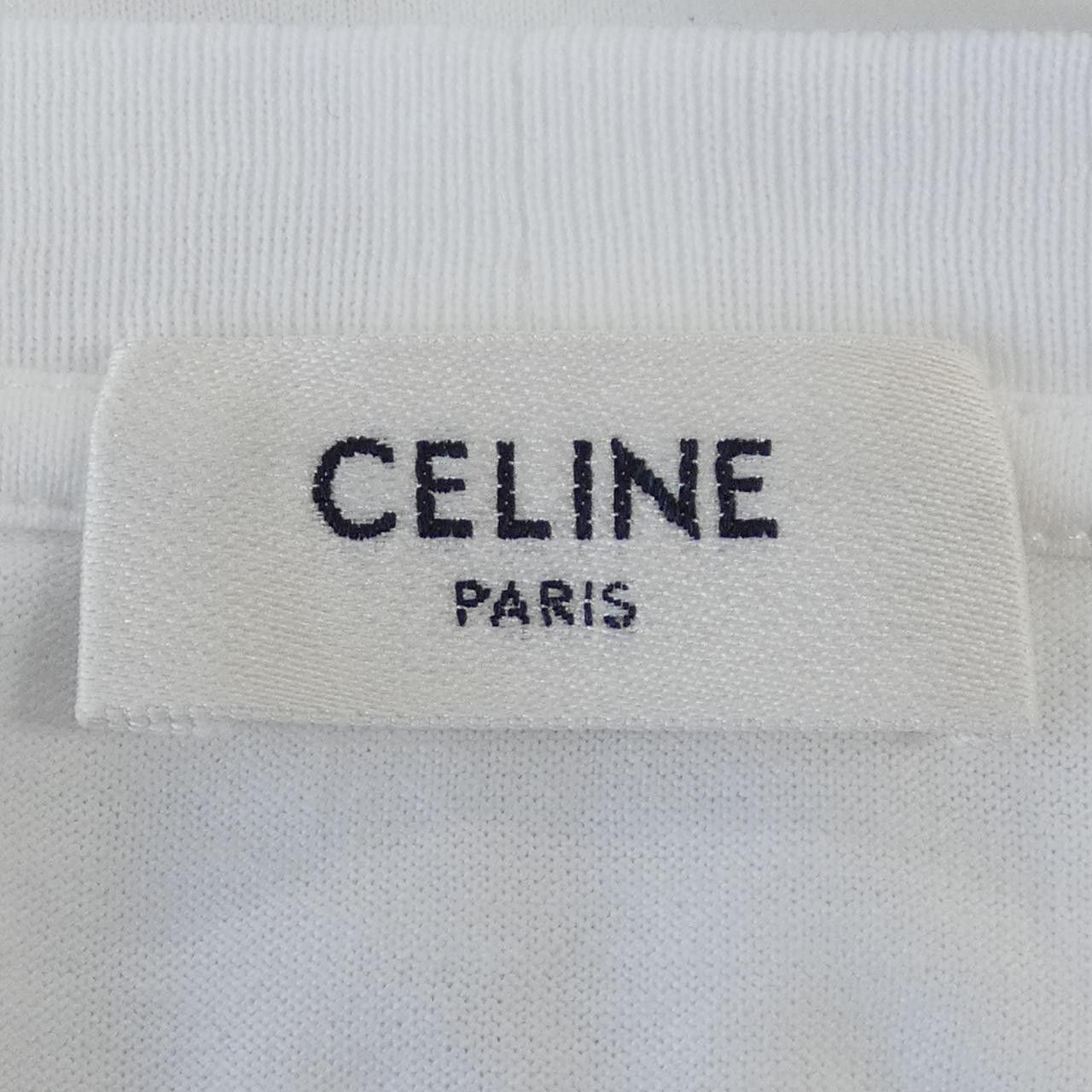 Celine Celine Celine CELINE Print T-shirt Cotton T-Shirts 2X761671Q DUTY FREE for USA Size ONE SIZE - 4 Thumbnail