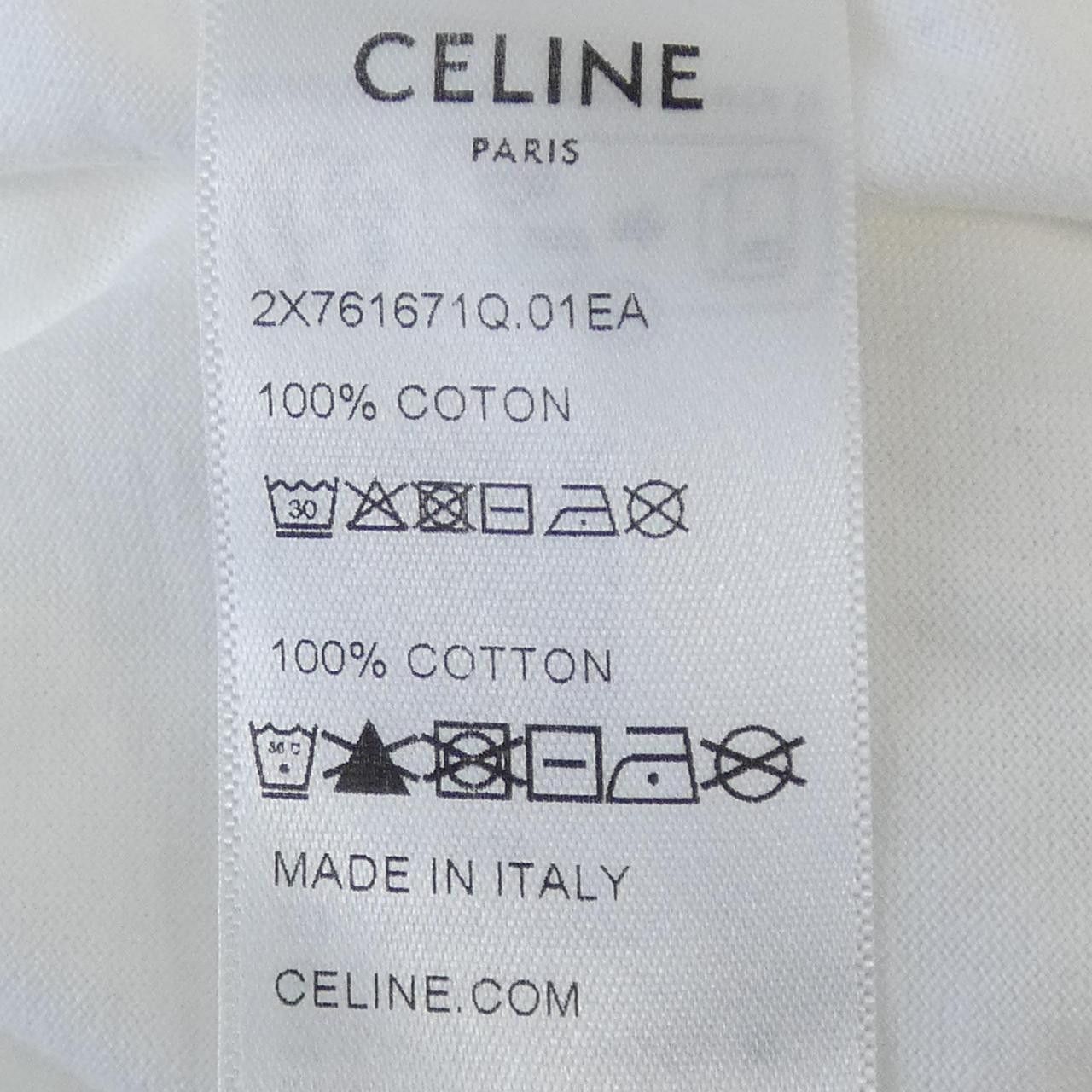 Celine Celine Celine CELINE Print T-shirt Cotton T-Shirts 2X761671Q DUTY FREE for USA Size ONE SIZE - 3 Thumbnail