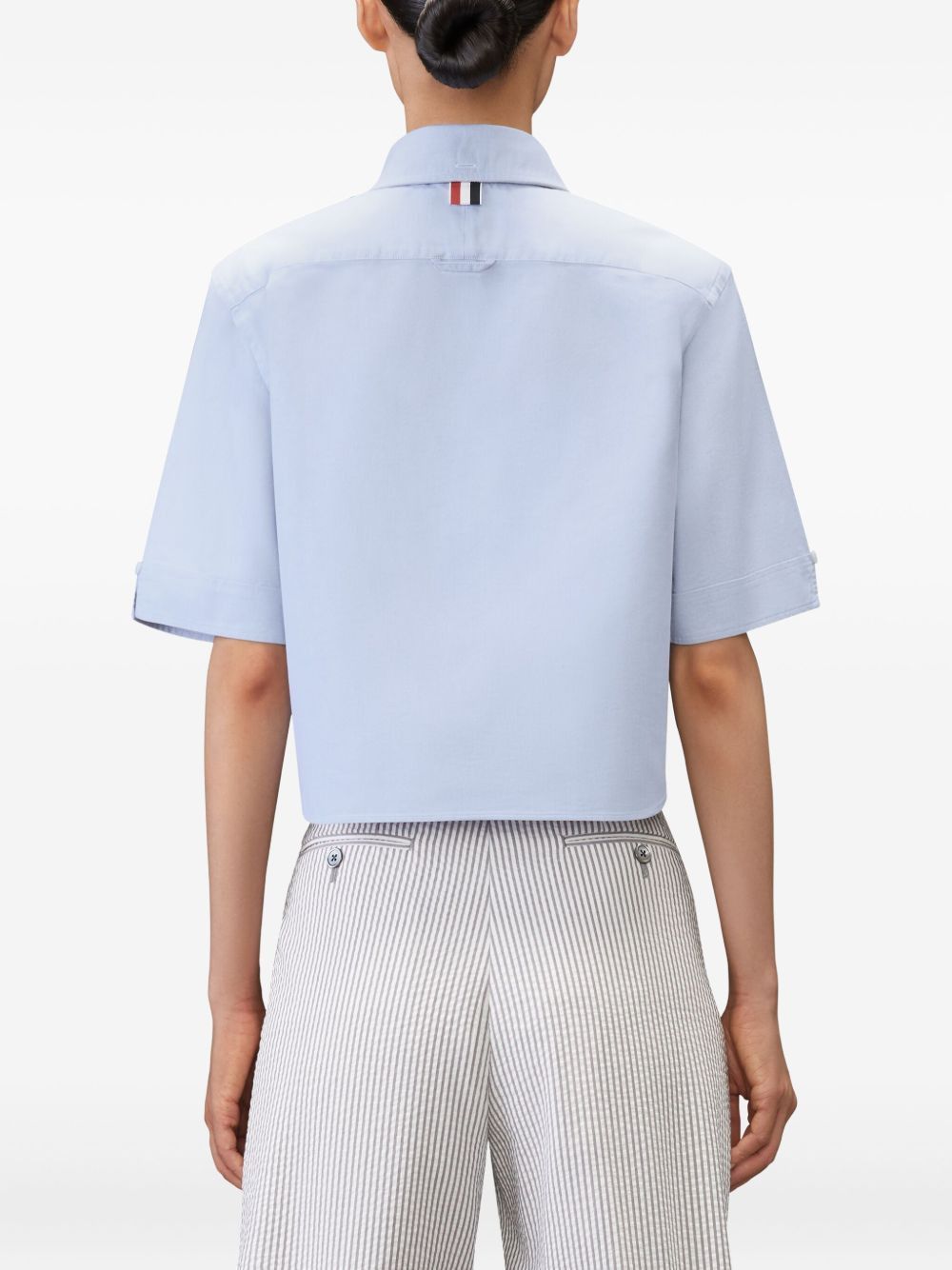 Thom Browne COTTON CROPPED SHIRT Size M / US 6-8 / IT 42-44 - 3 Thumbnail