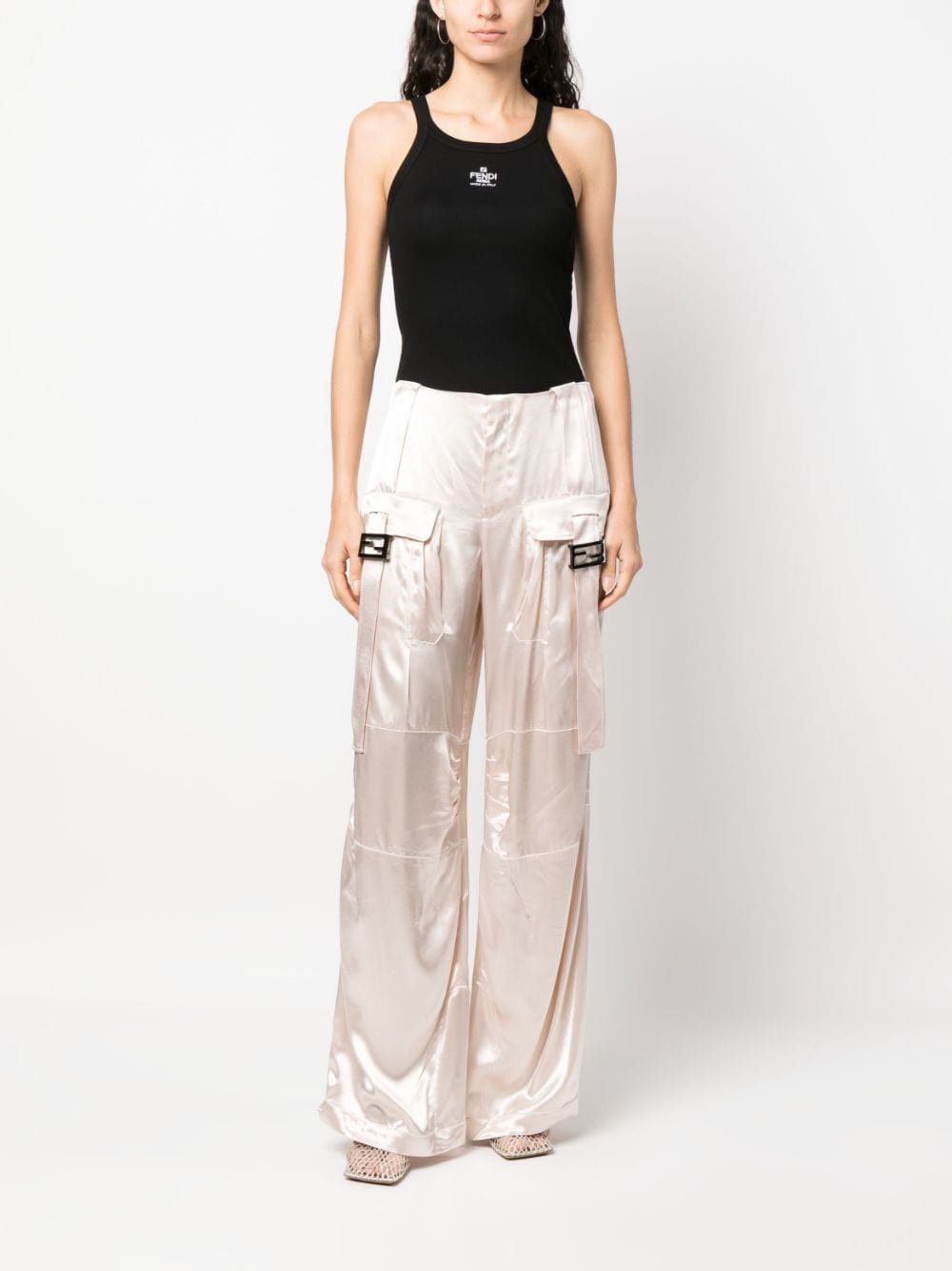 Fendi LOGO COTTON TANK TOP Size L / US 10 / IT 46 - 3 Thumbnail