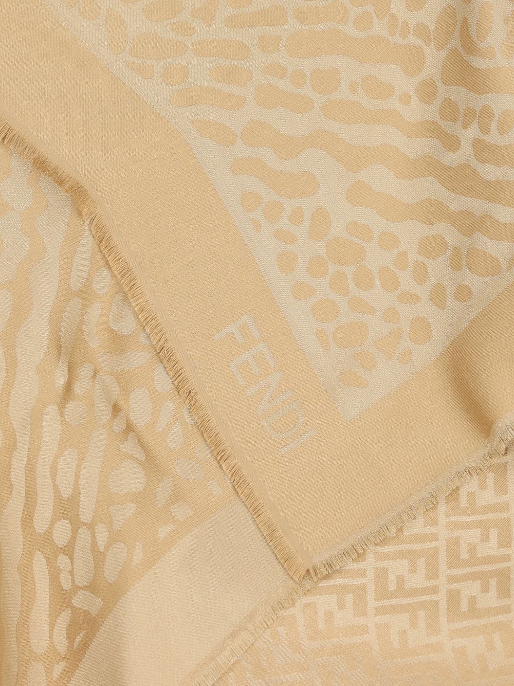 Fendi WOOL AND SILK SCARF Size ONE SIZE - 2 Thumbnail