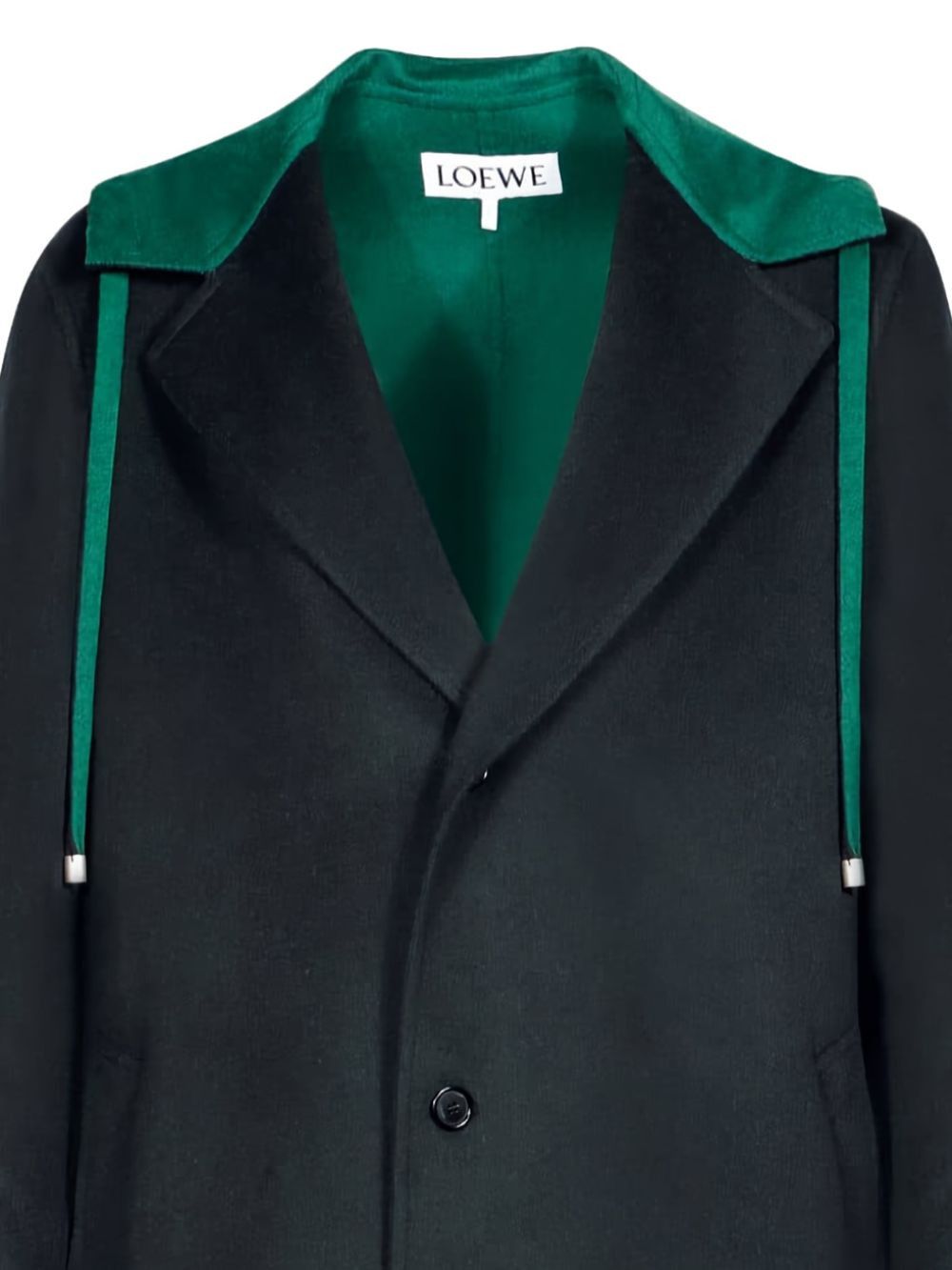 Loewe WOOL AND CASHMERE BLEND HOODED COAT Size US L / EU 52-54 / 3 - 4 Thumbnail