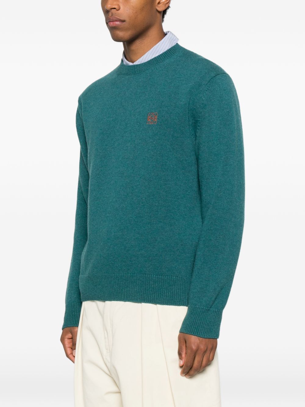 Loewe ANAGRAM WOOL SWEATER Size US XL / EU 56 / 4 - 2 Thumbnail