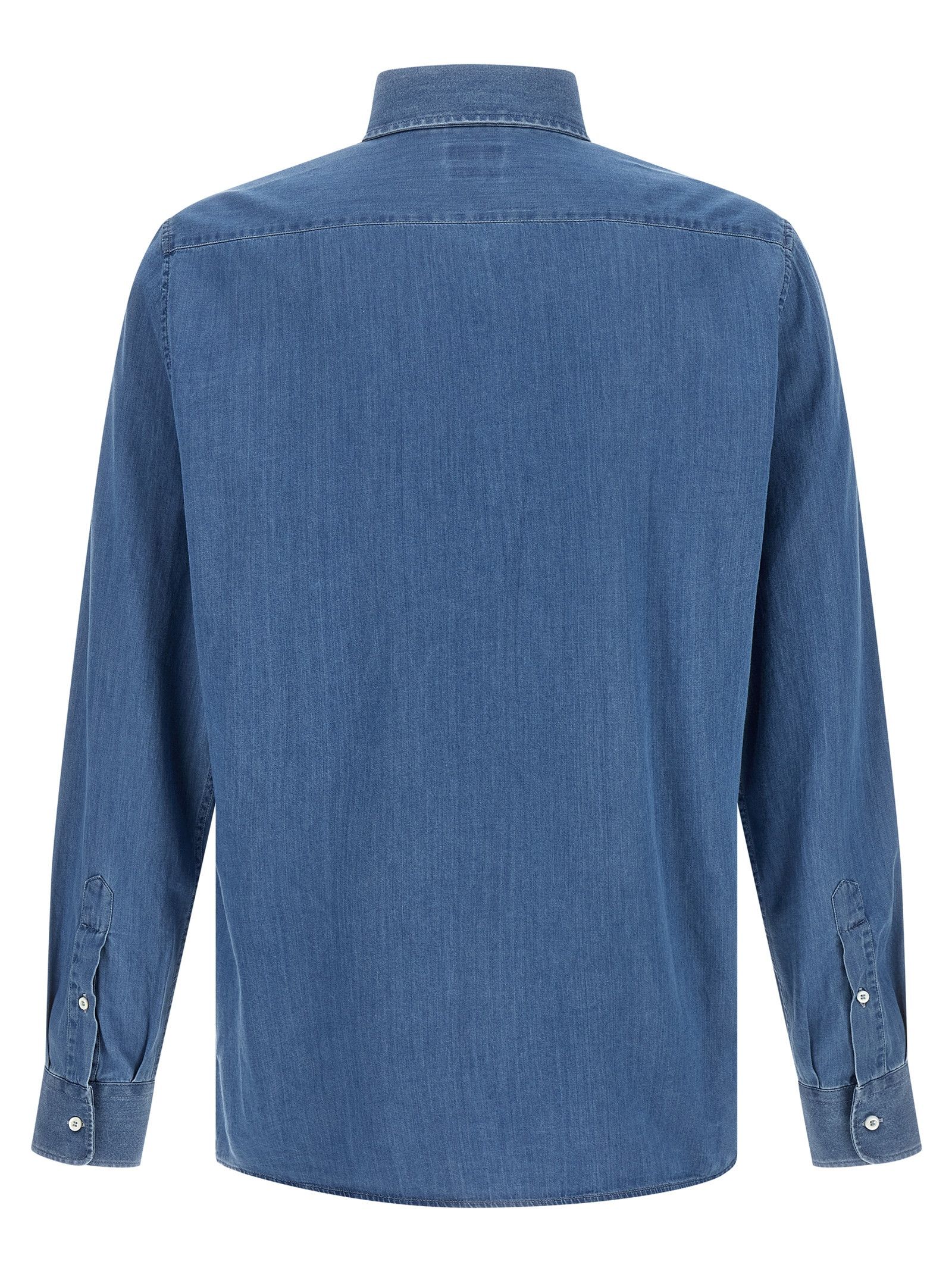 Brunello Cucinelli Denim Shirt Size US XL / EU 56 / 4 - 2 Thumbnail
