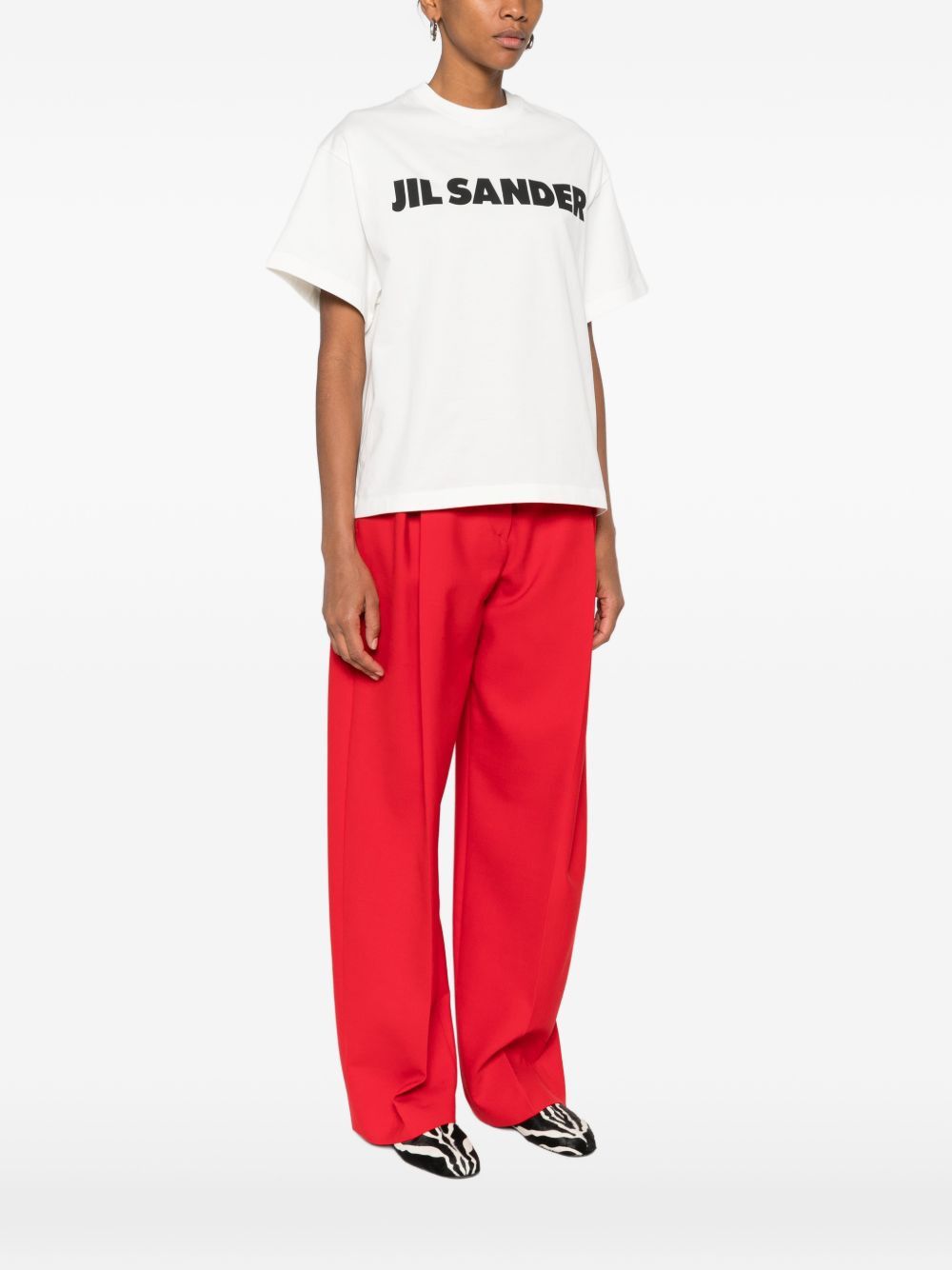 Jil Sander LOGO COTTON T-SHIRT Size XS / US 0-2 / IT 36-38 - 3 Thumbnail